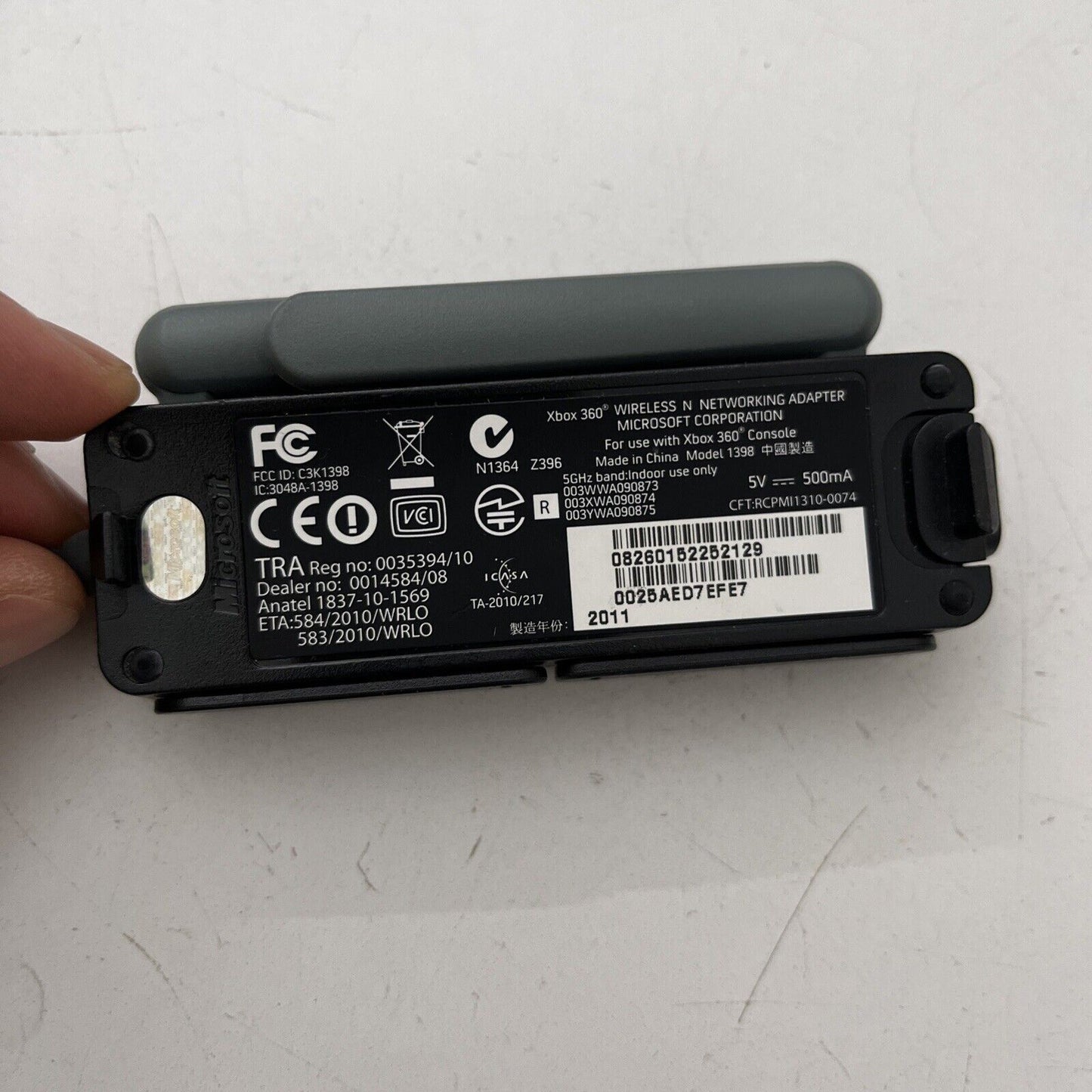 Microsoft Xbox 360 Wireless N Networking Adapter Model 1398