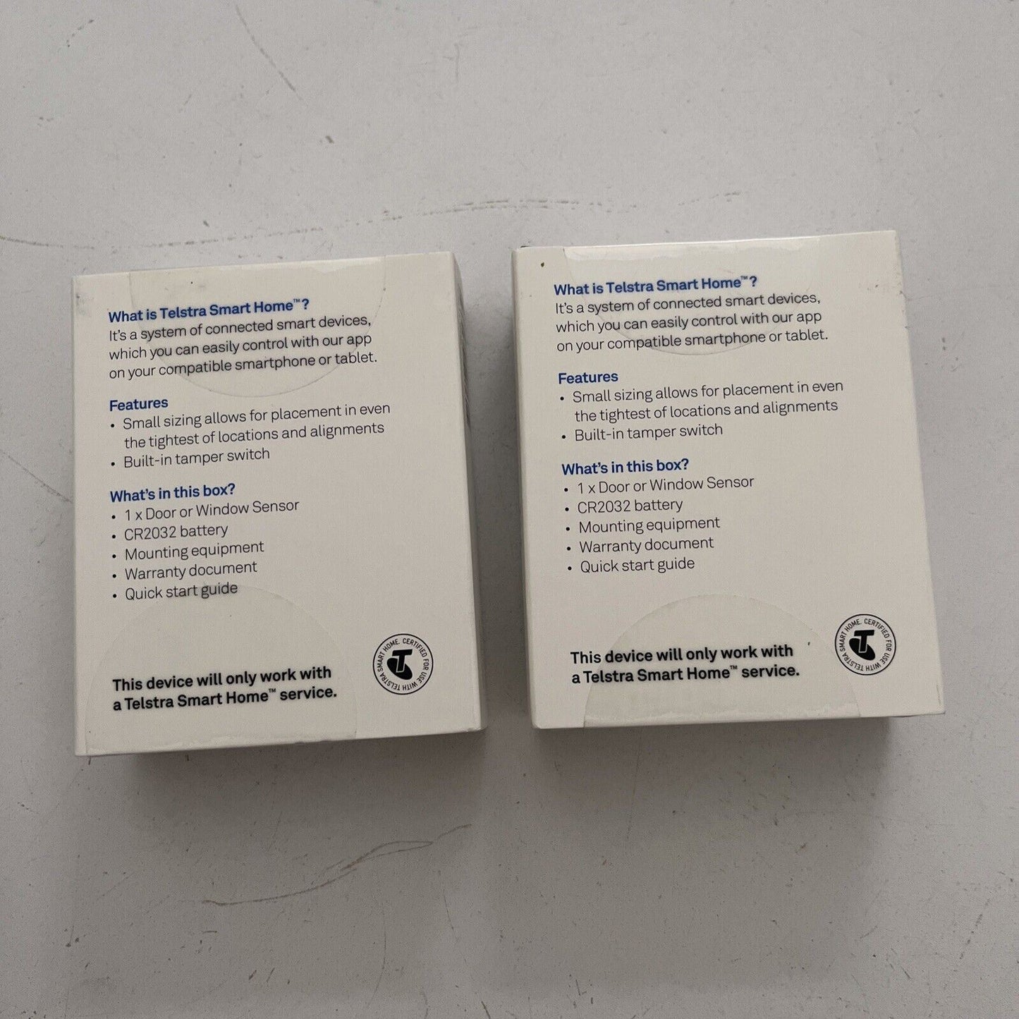 2x NEW Telstra Smart Home Door or Window Sensor