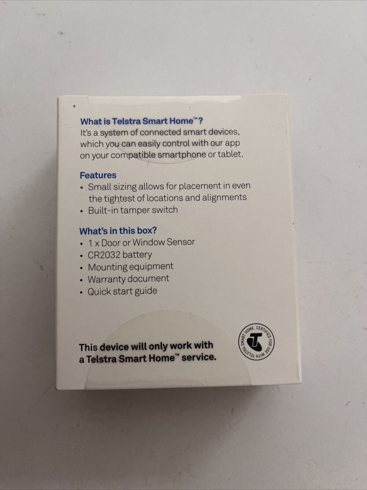 2x NEW Telstra Smart Home Door or Window Sensor