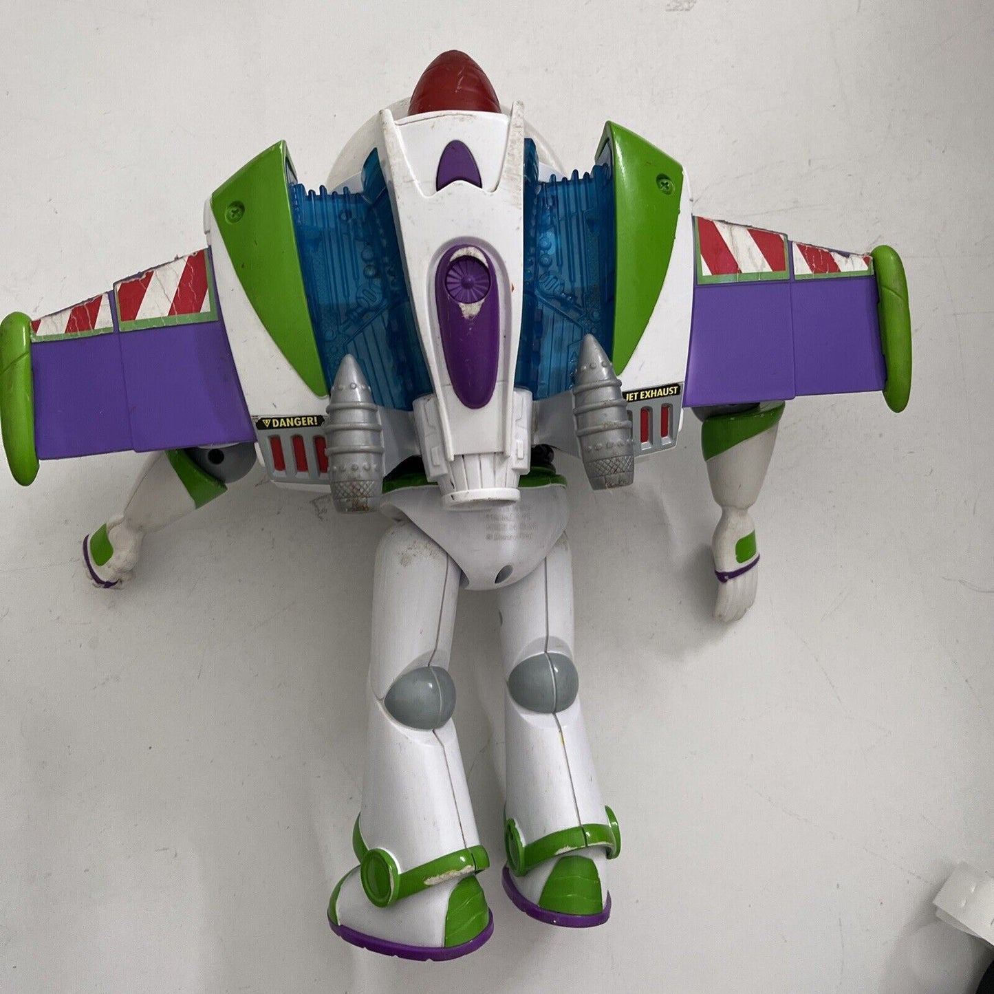 Buzz Lightyear Toy Story 2016 Mattel Lights Up Talking Jet Pack CFM64 30cm 12"