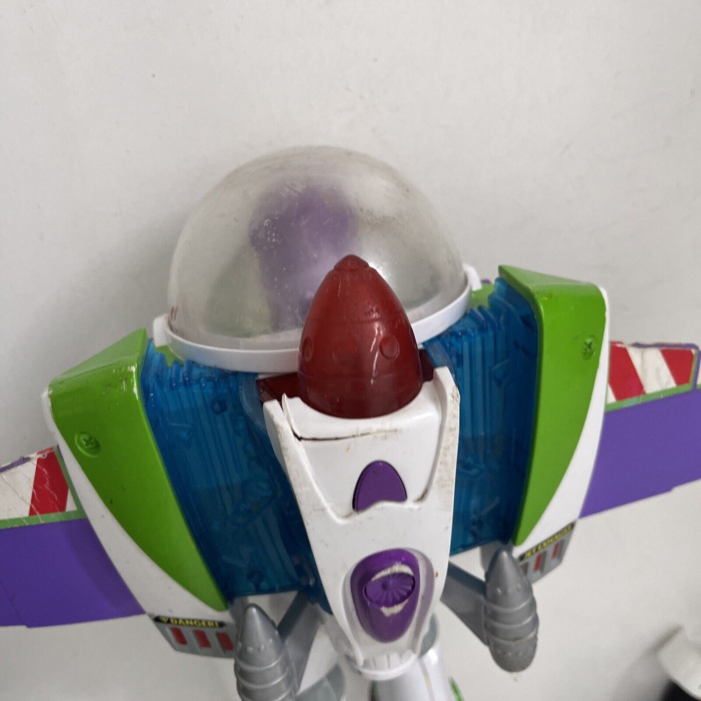 Buzz Lightyear Toy Story 2016 Mattel Lights Up Talking Jet Pack CFM64 30cm 12"