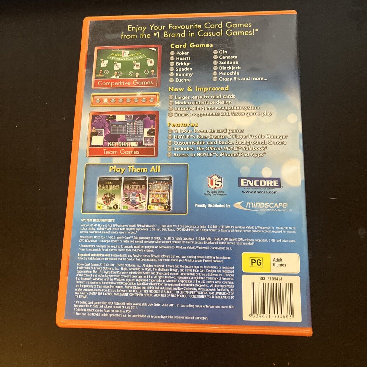 Hoyle Card Games - PC CD ROM Windows Game