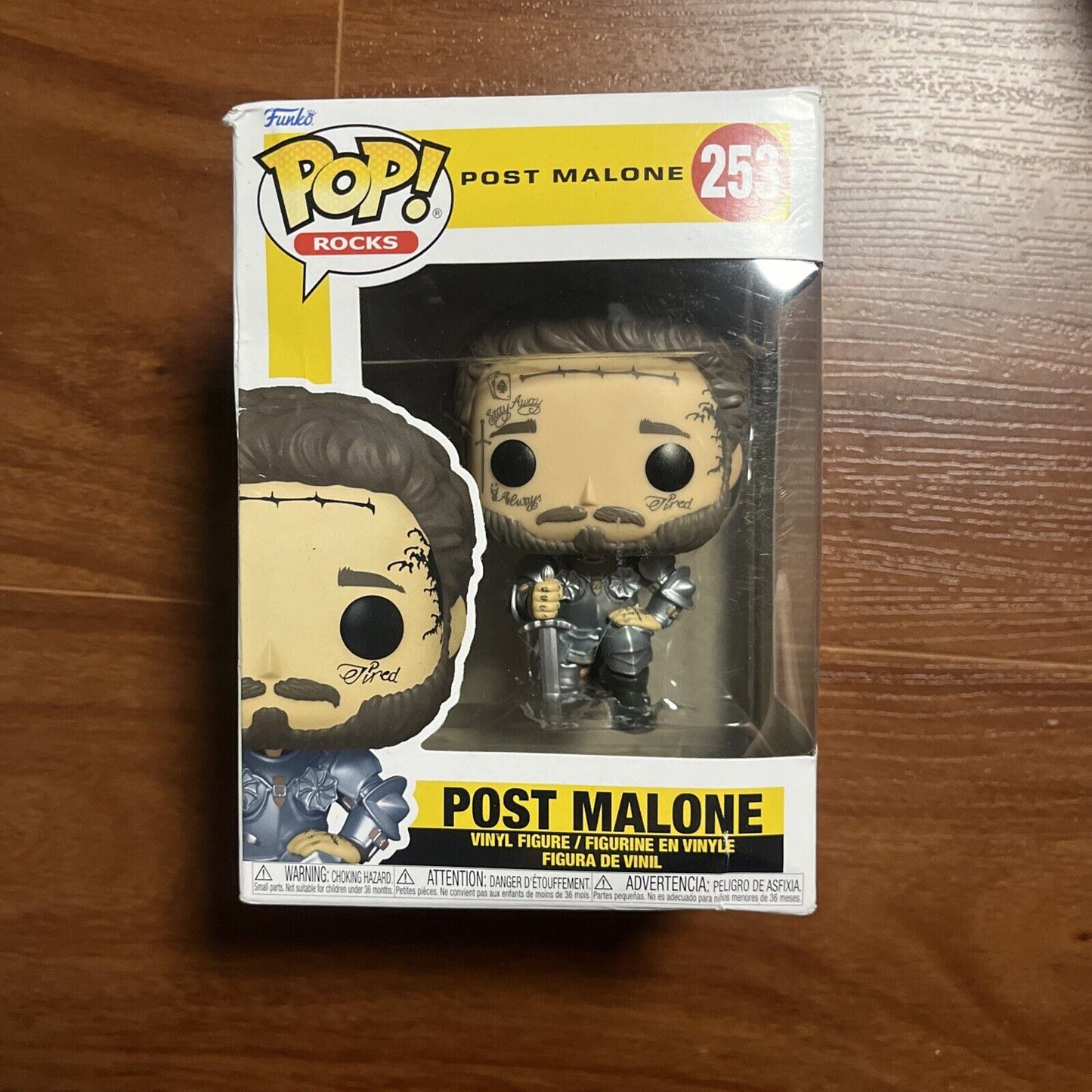 Post Malone Knight Figure #253 Vinyl Funko Pop Rocks Musician