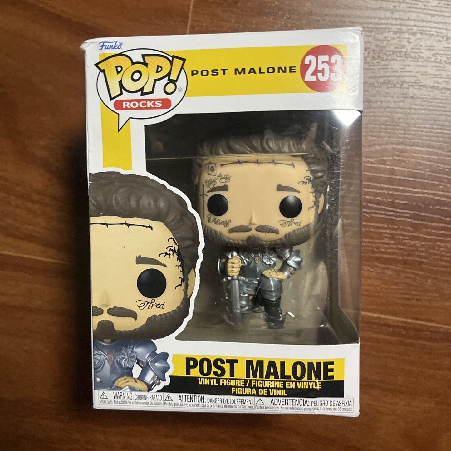Post Malone Knight Figure #253 Vinyl Funko Pop Rocks Musician