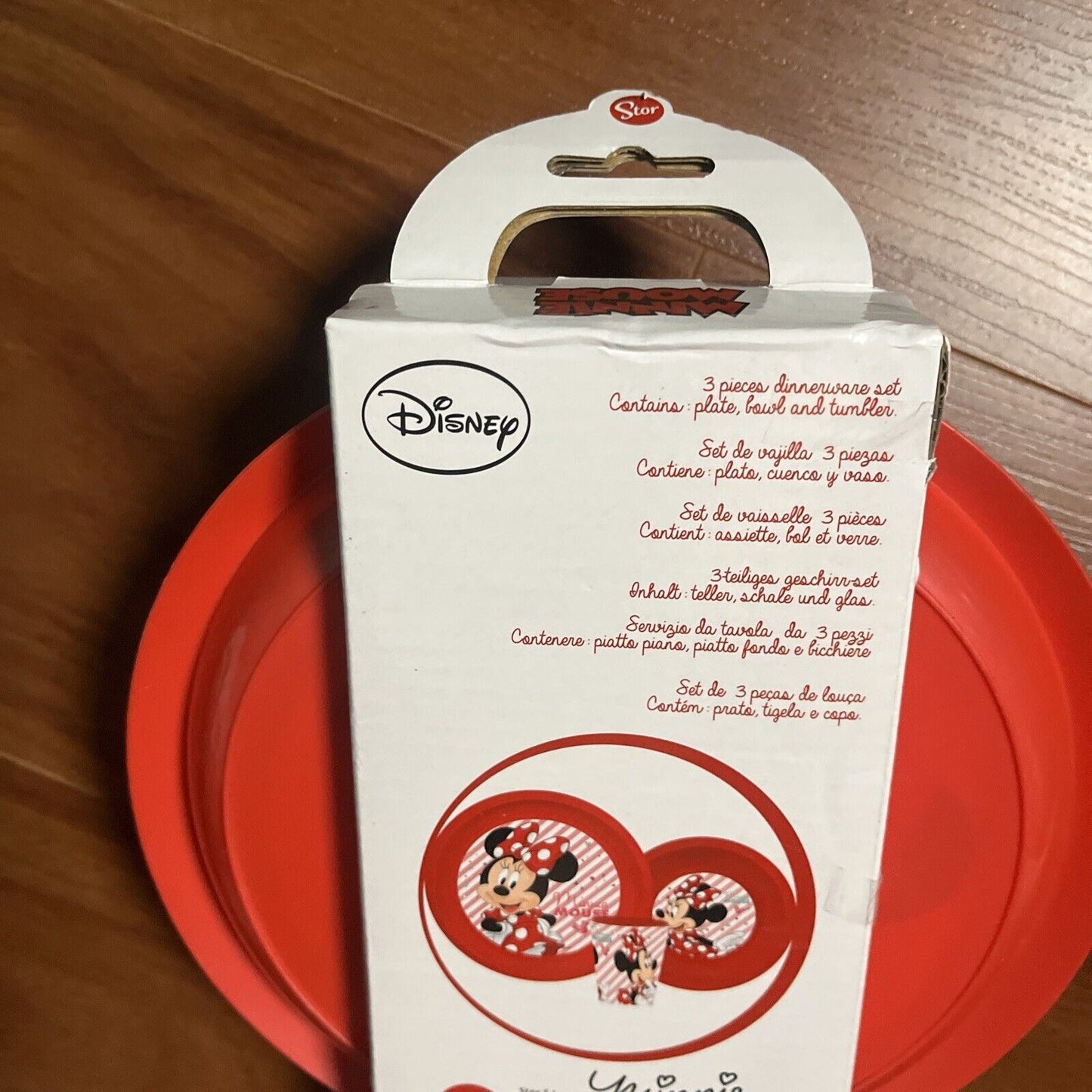 NEW Disney Minnie Mouse 3 Piece Dinner Set