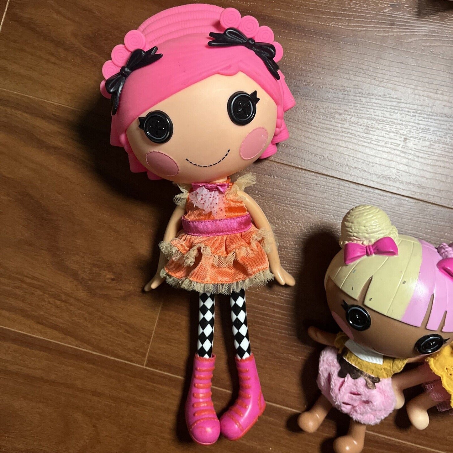 3x Lalaloopsy Doll: Tippy Tumblelina 12" 2009, Beauty Fairest & Waffle Cone 7"