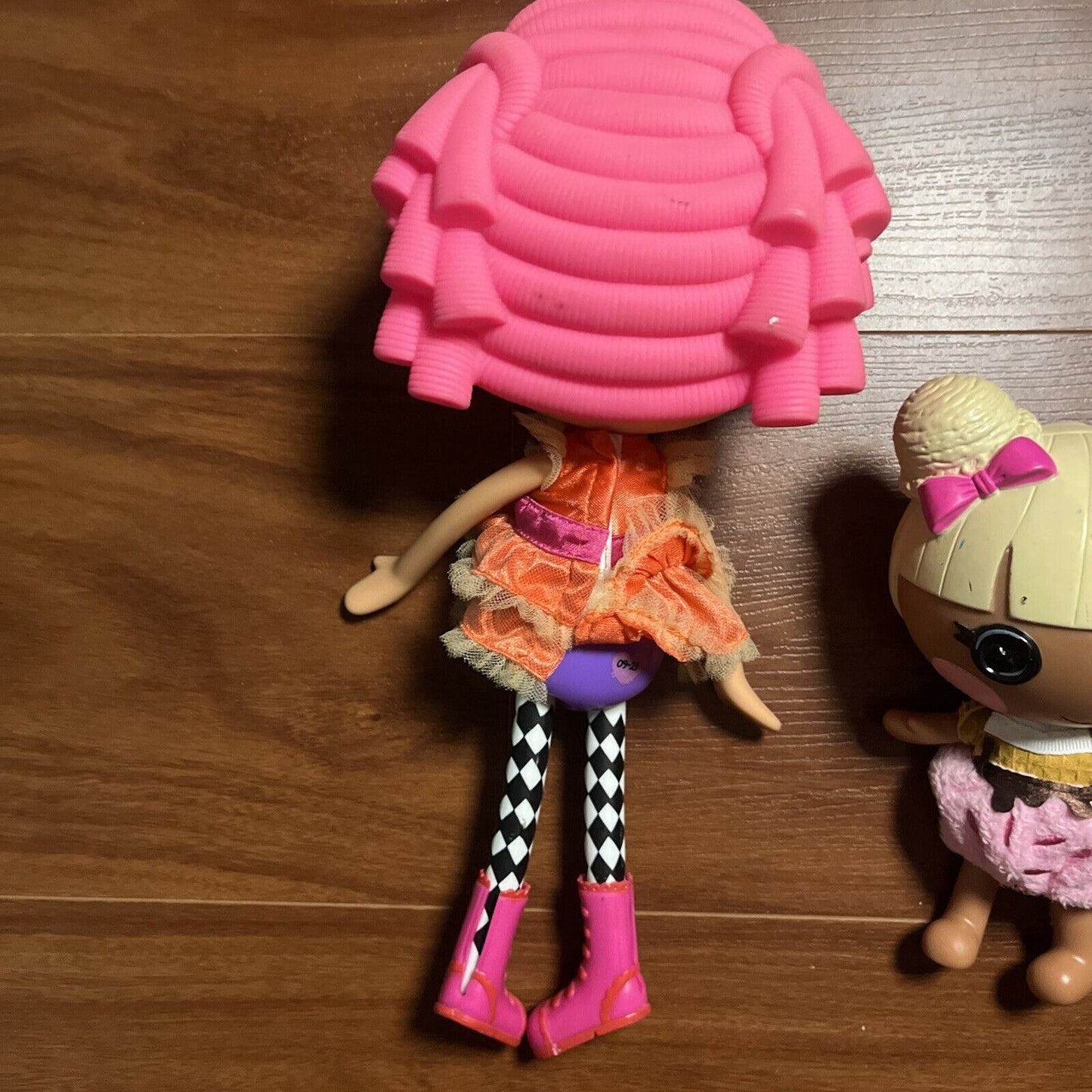 3x Lalaloopsy Doll: Tippy Tumblelina 12" 2009, Beauty Fairest & Waffle Cone 7"
