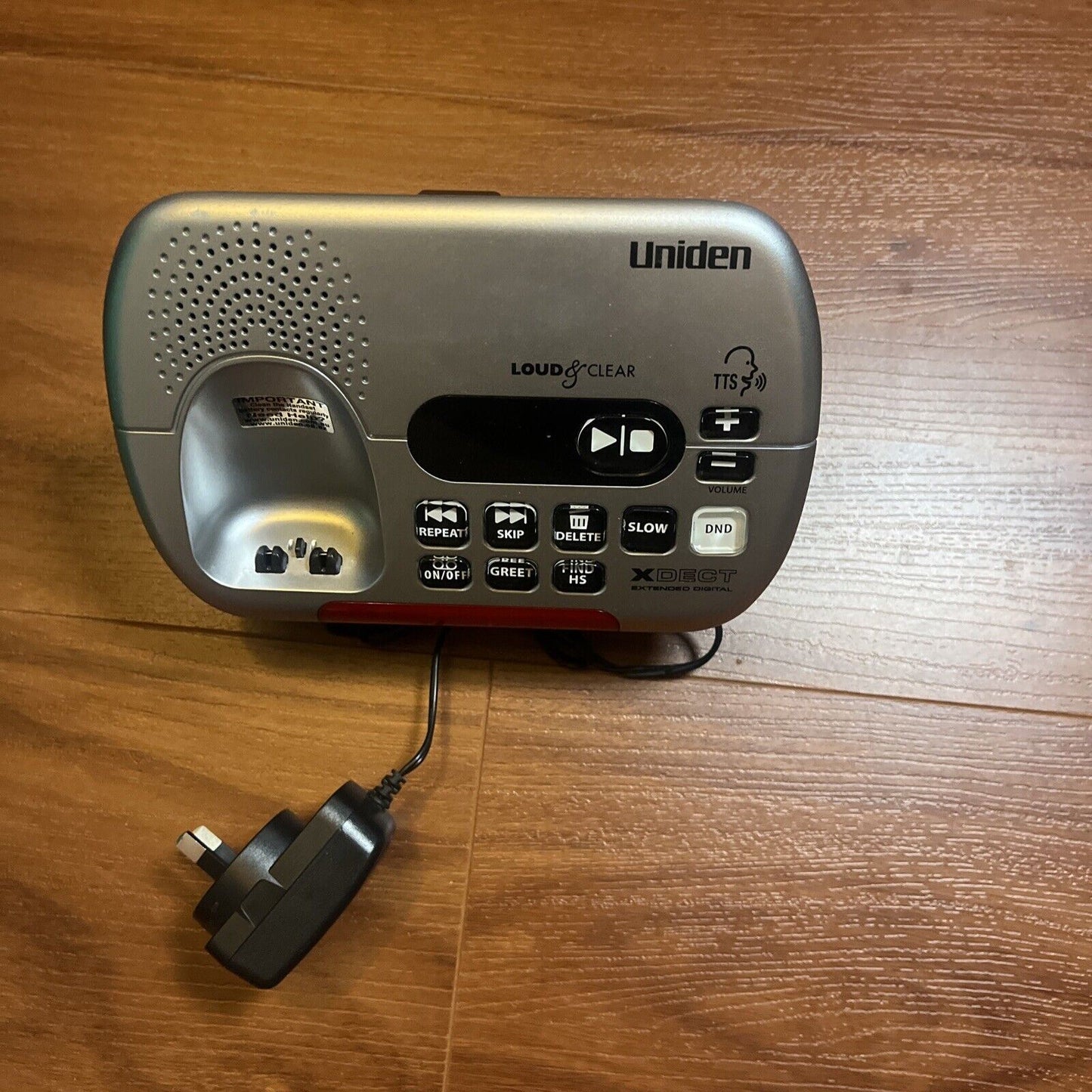 Uniden Loud & Clear XDECT Handset Digital Answering Machine SSE35