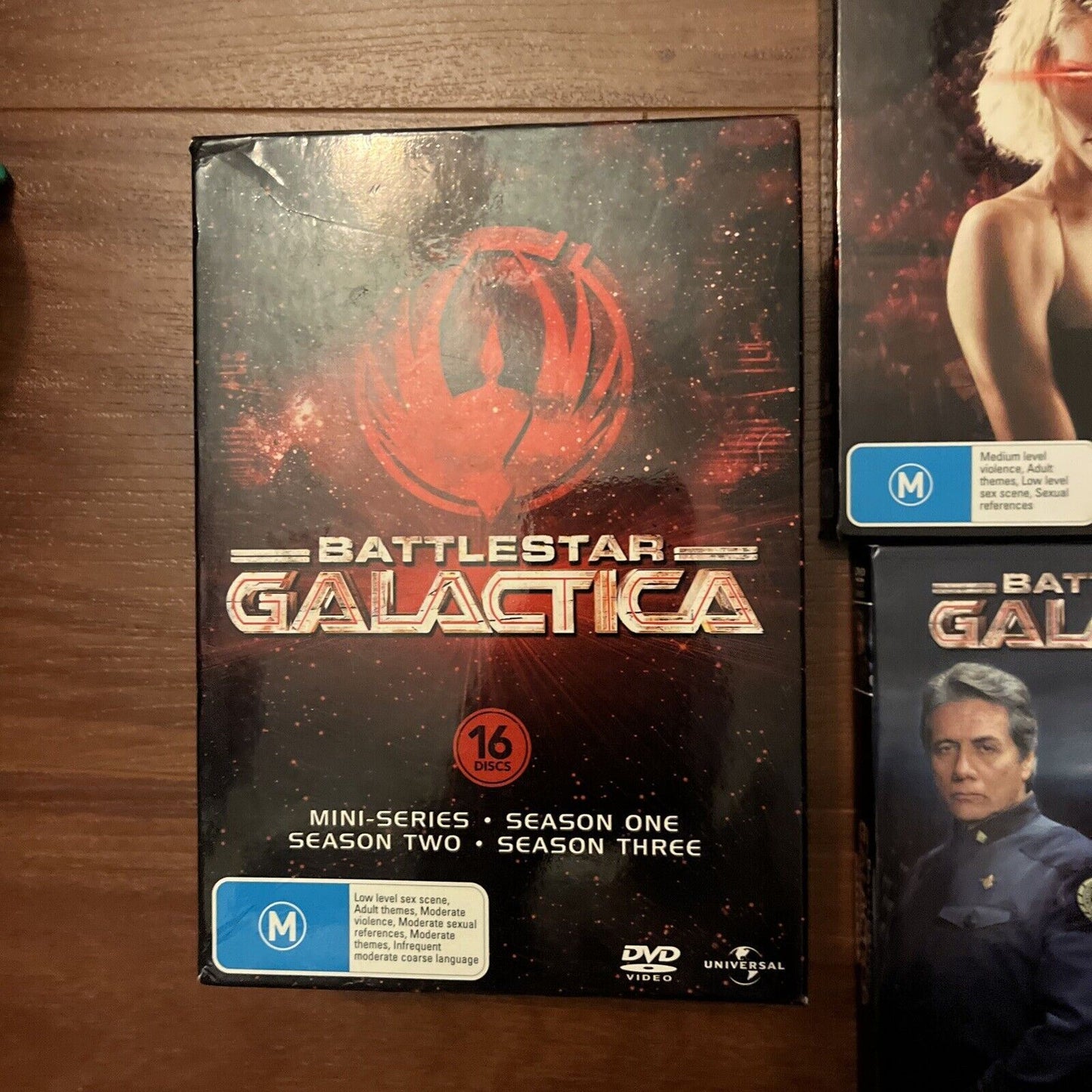 Battlestar Galactica : Series 1-3 (DVD, 2003, 16-Disc) Region 4&2