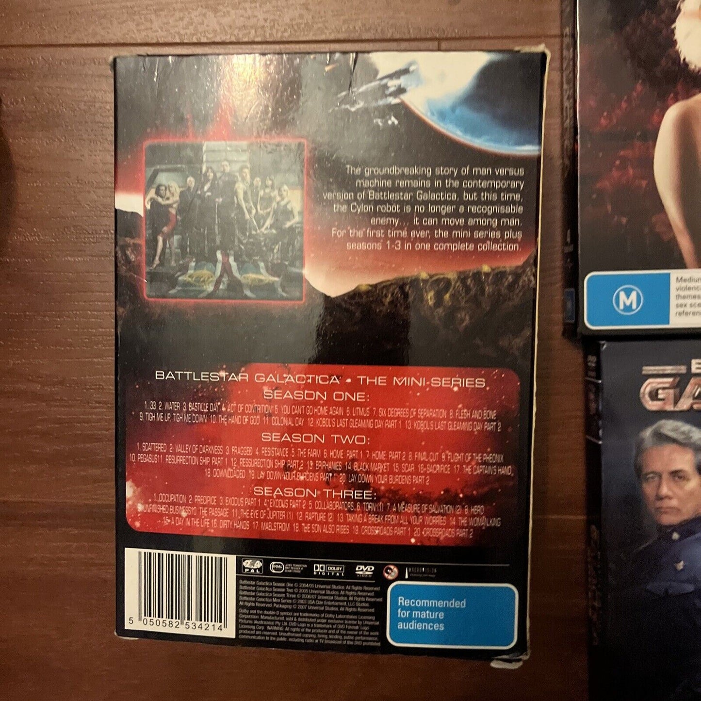 Battlestar Galactica : Series 1-3 (DVD, 2003, 16-Disc) Region 4&2