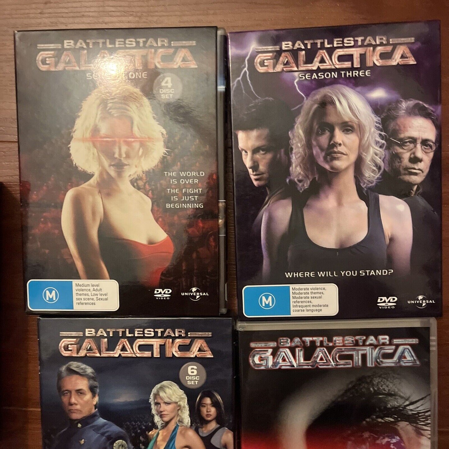 Battlestar Galactica : Series 1-3 (DVD, 2003, 16-Disc) Region 4&2
