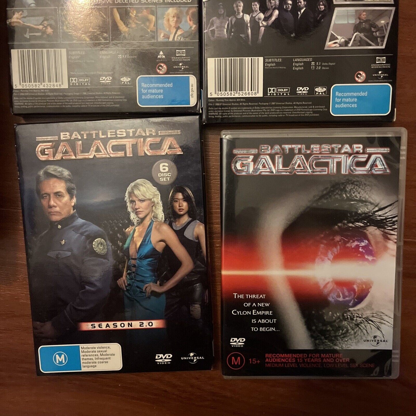 Battlestar Galactica : Series 1-3 (DVD, 2003, 16-Disc) Region 4&2