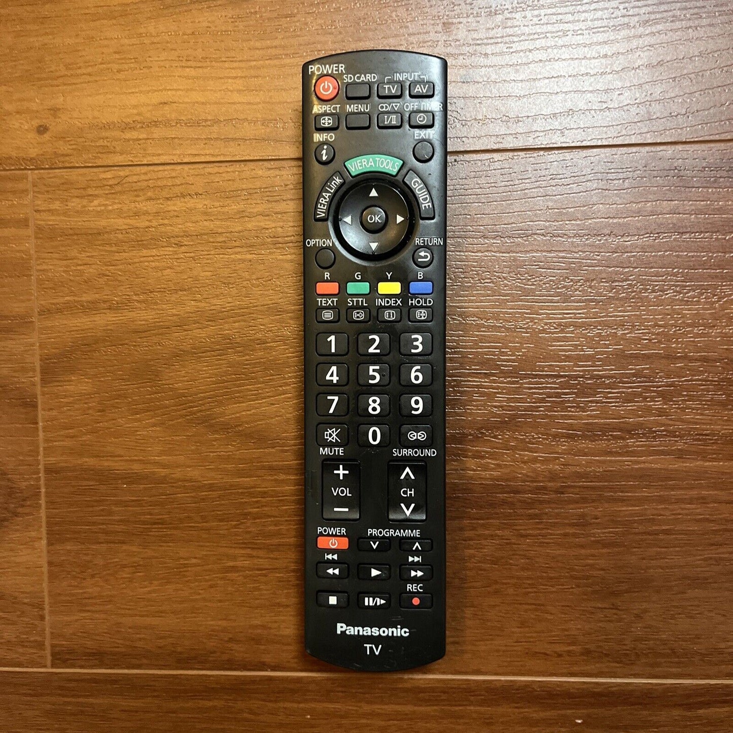 Genuine Panasonic N2QAYB000494 Remote Control for TV *Missing Battery Cover*