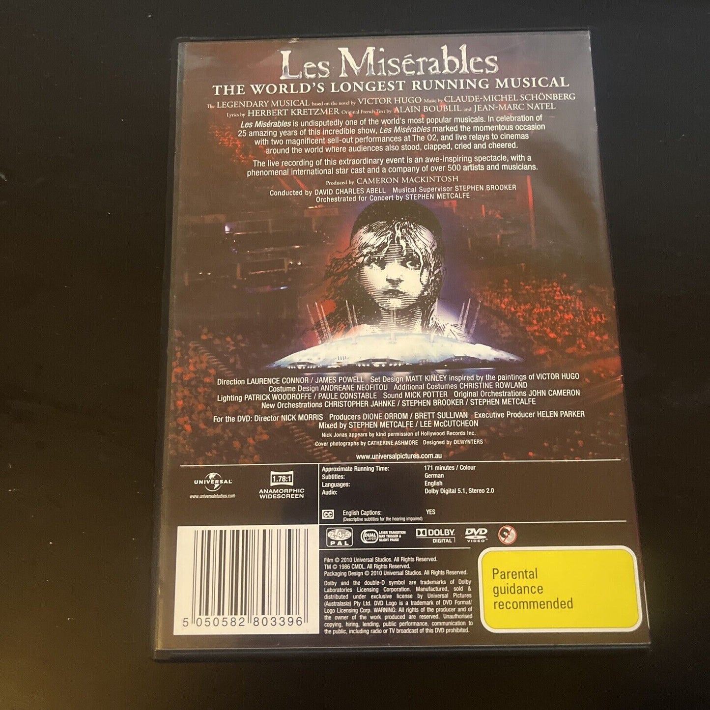 Les Miserables - 25th Anniversary Concert (DVD, 2010) Region 4&2