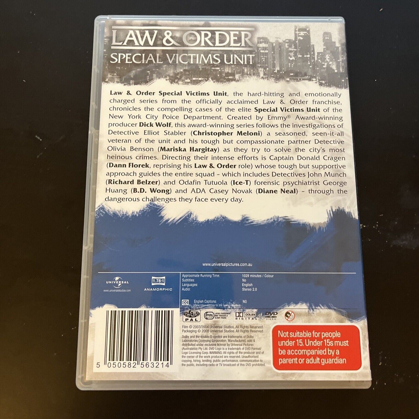 Law And Order - Special Victims Unit : Season 5 (DVD, 2003, 6-Disc) Region 4 &2