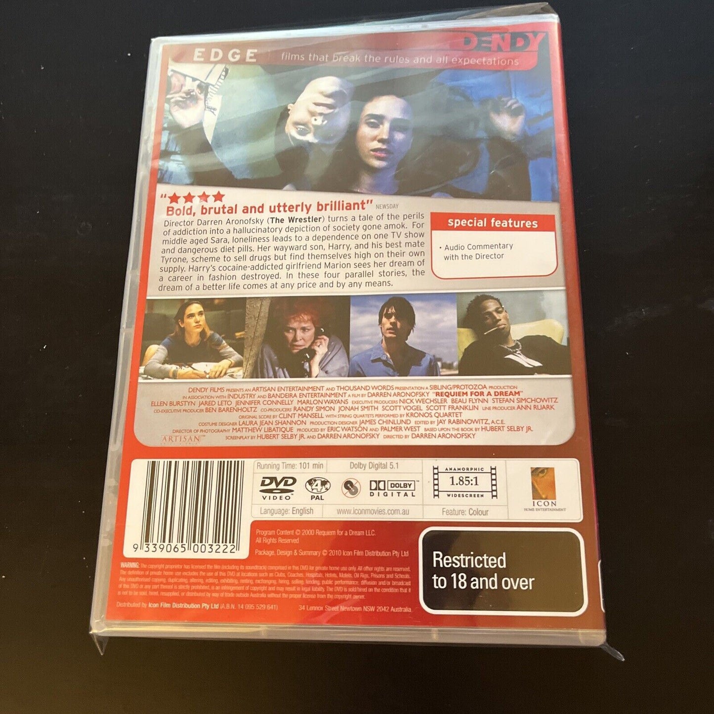Requiem For A Dream (DVD, 2000) Jared Leto NEW Region 4