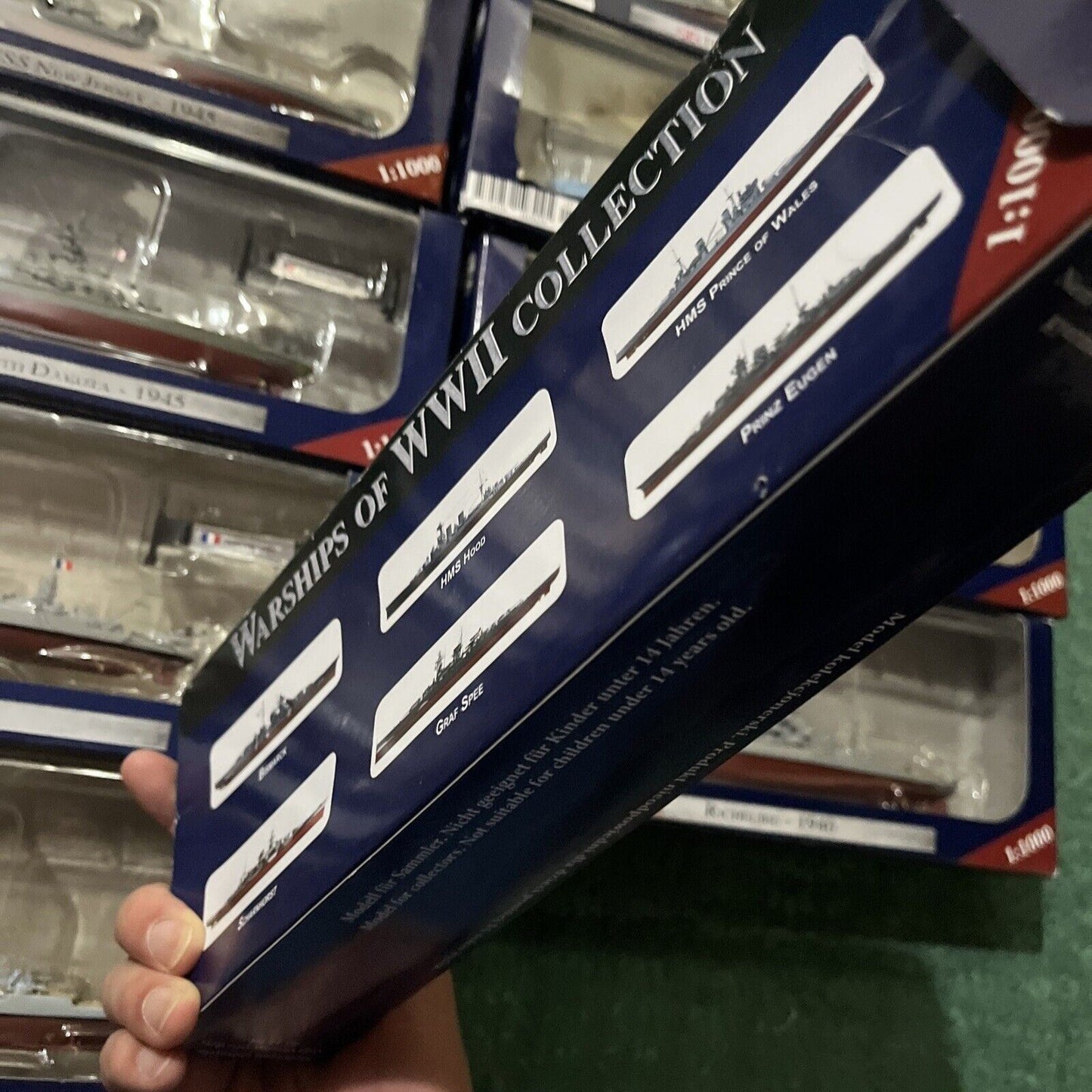 21x Warships of WWII Collection Models 1:1000