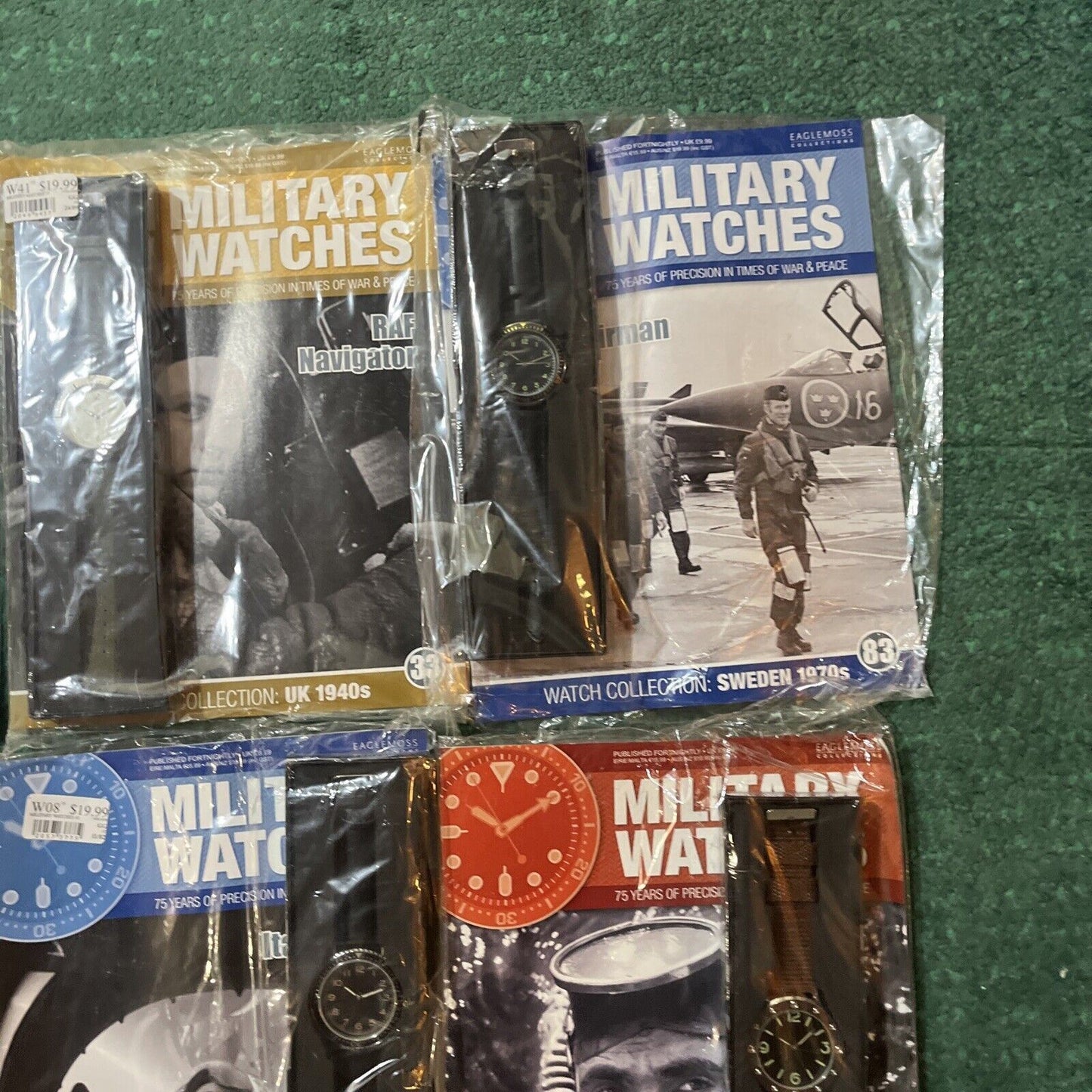 15x Military Watches: Swedish Forces, Soviet Airman, Canadian Air Force