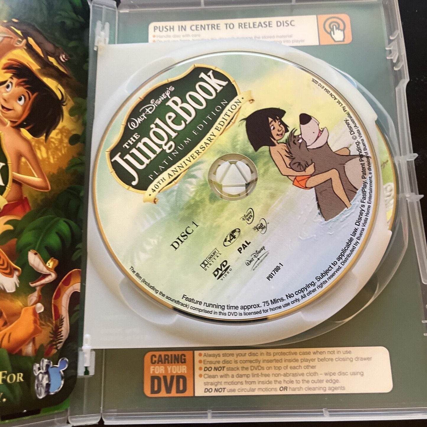 The Jungle Book - Platinum Edition (DVD, 1967, 2-Disc)  Region 4