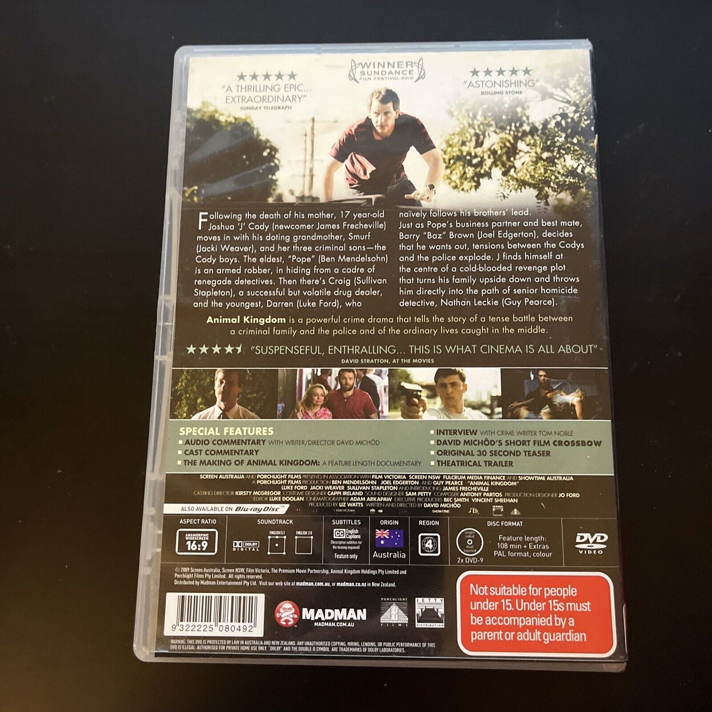 Animal Kingdom (DVD, 2010, 2-Disc) Ben Mendelsohn, Joel Edgerton, Region 4