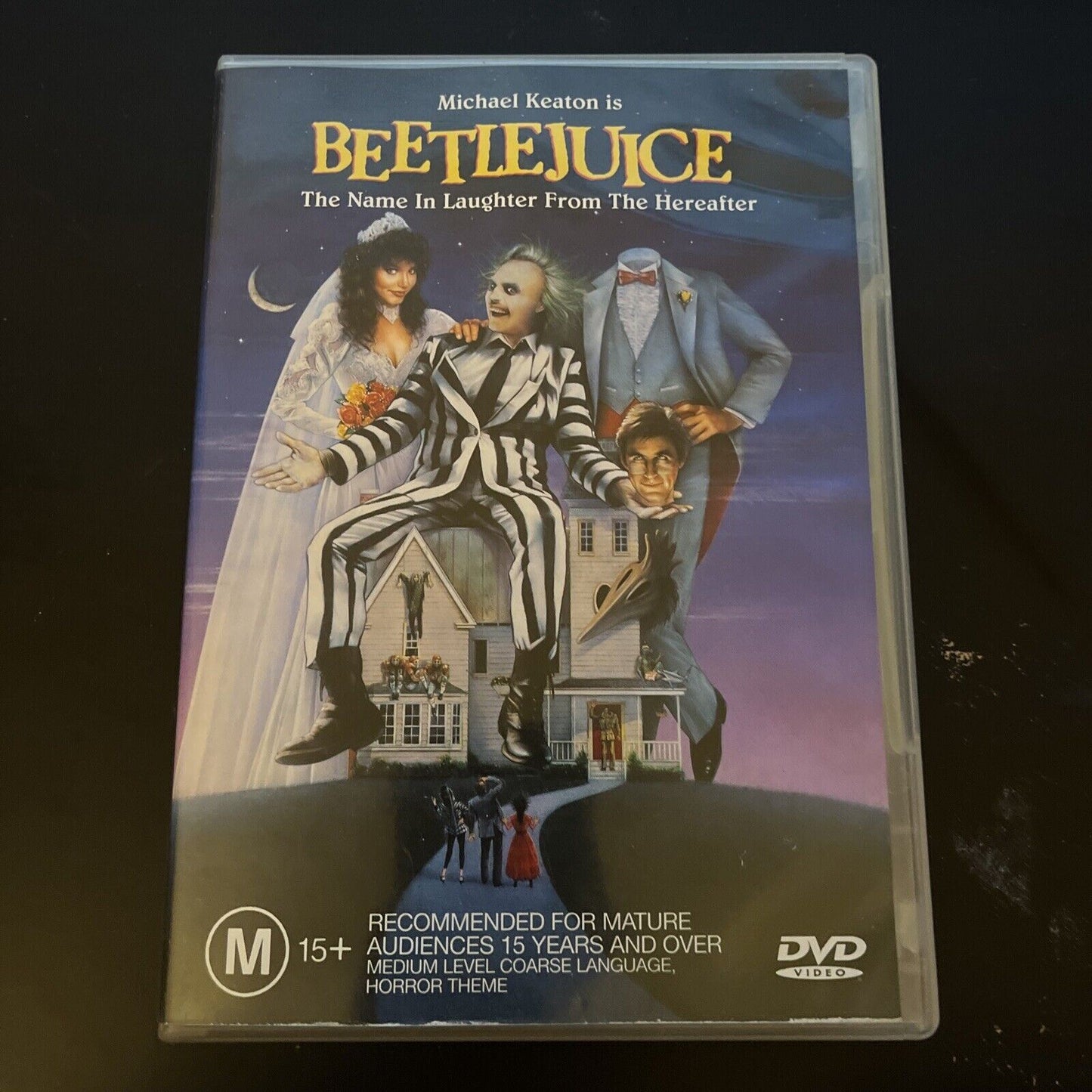 Beetlejuice (DVD, 1988) Michael Keaton, Geena Davis, Alec Baldwin Region 4