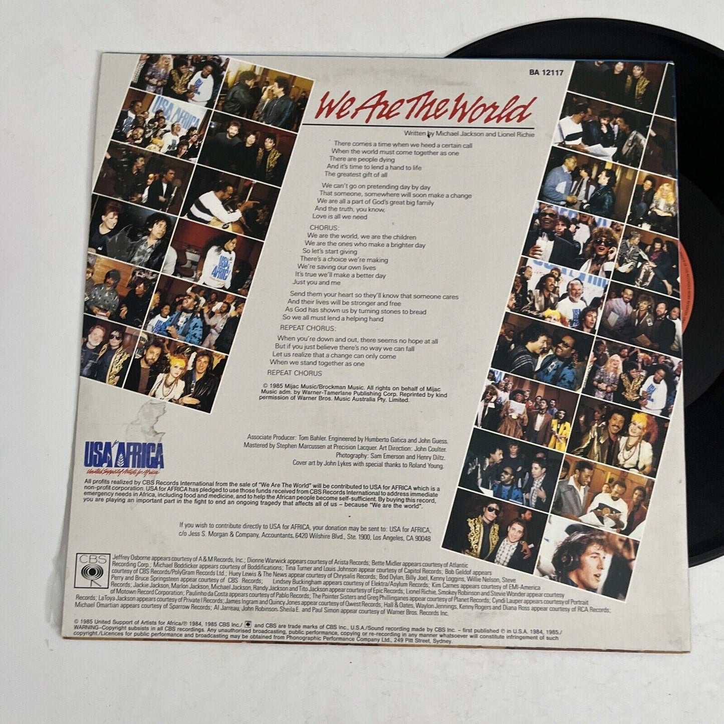 Michael Jackson & Lionel Richie - USA for Africa We Are The World (Vinyl, 1985)