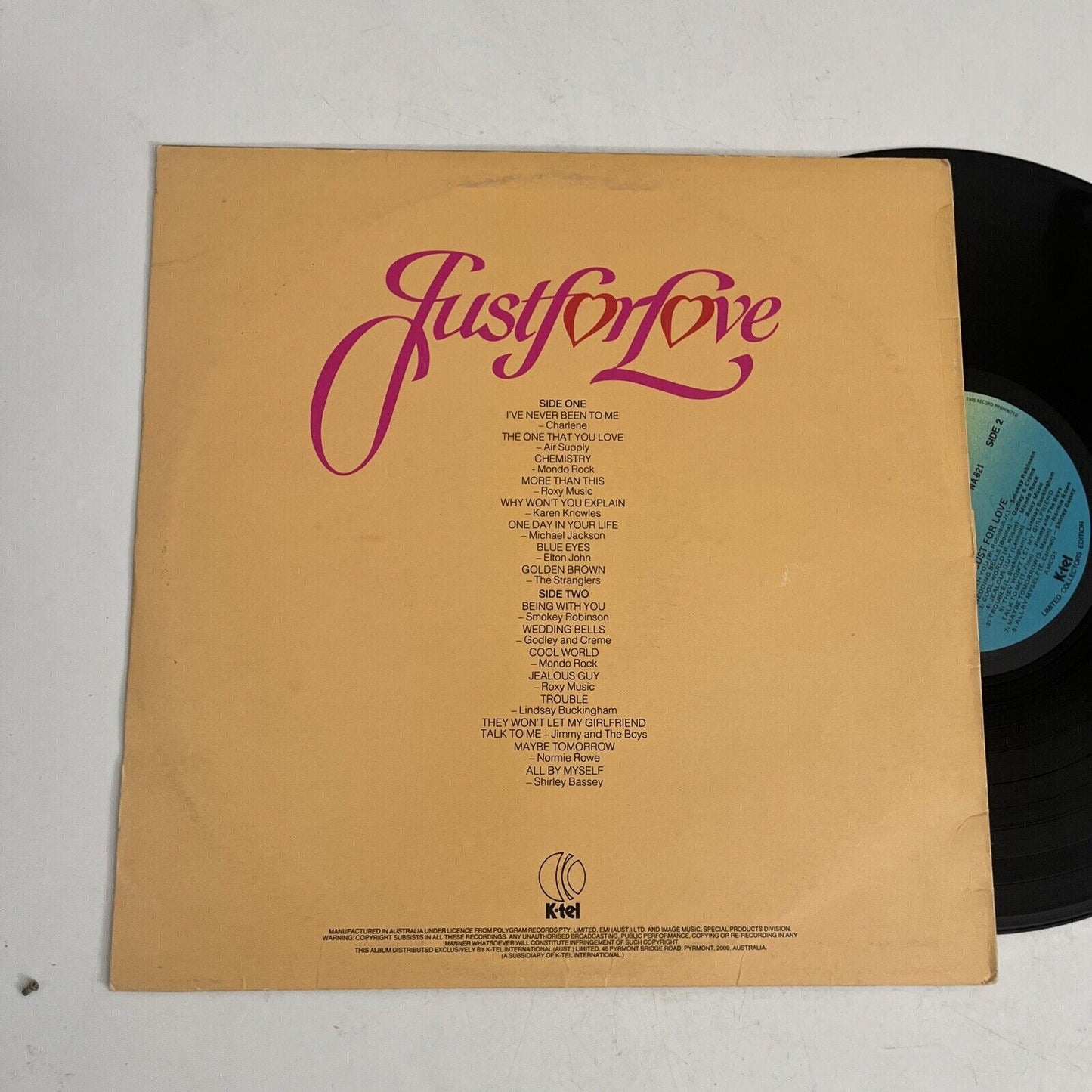 Just for Love - Various Artists (Vinyl Record)