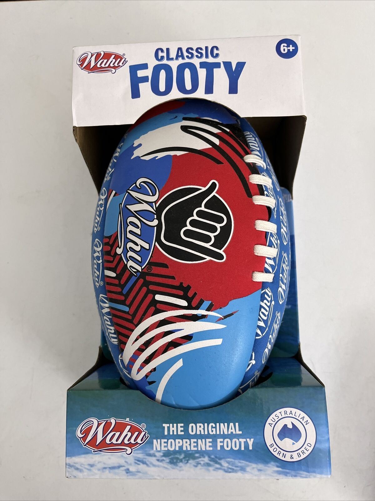 Wahu Beach Classic Footy Ball Neoprene  Rugby League AFL beach game