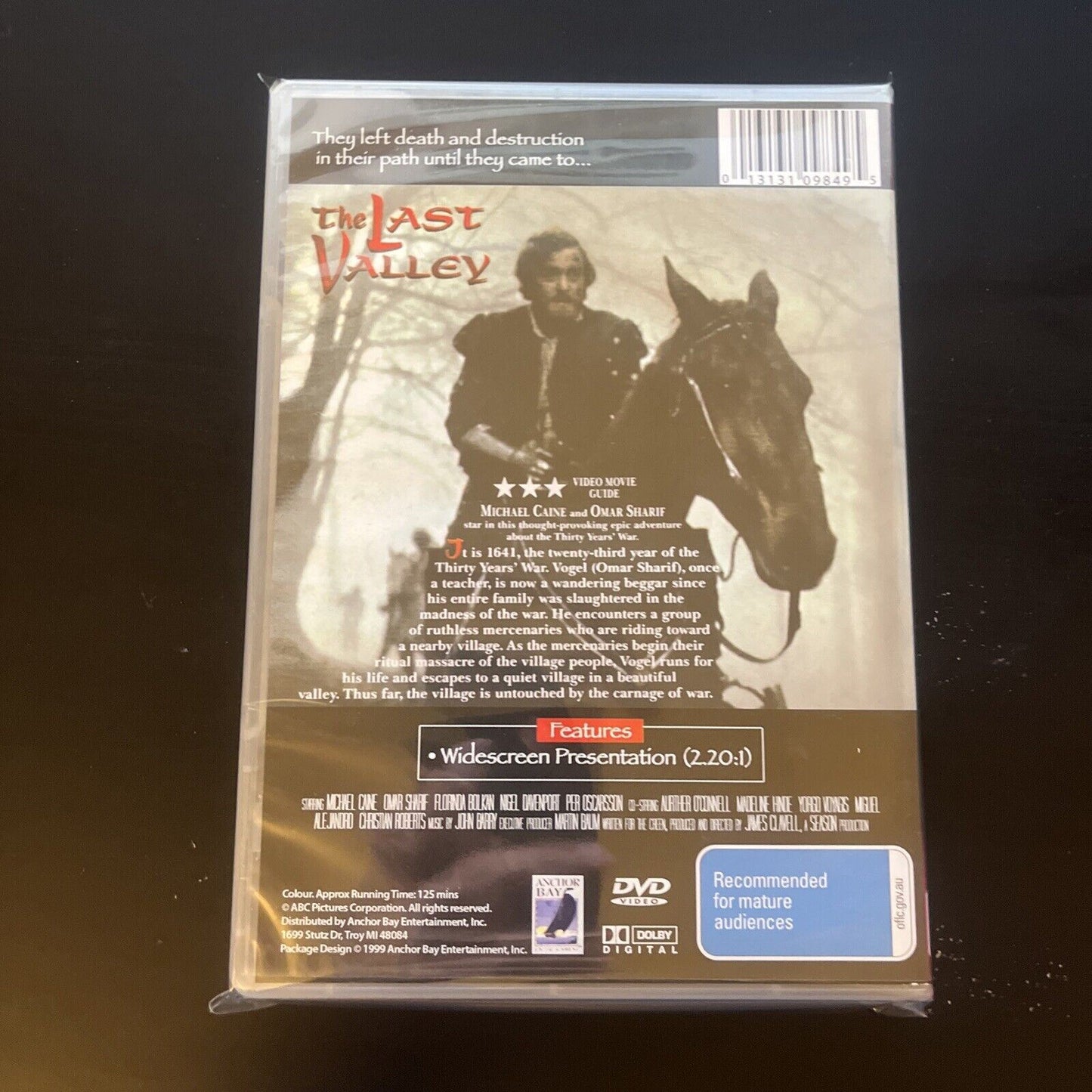 The Last Valley (DVD, 1971) Michael Caine, Omar Sharif NEW Region 4