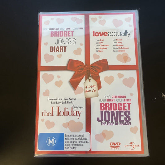 Bridget Jones / Bridget Jones Edge Of Reason / The Holiday / Love Actually DVD