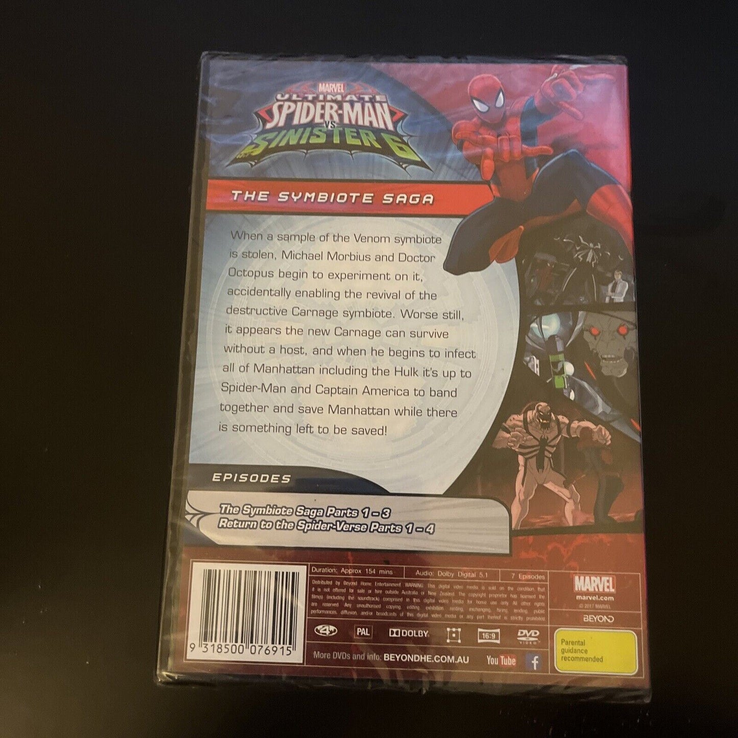 *New Sealed* Ultimate Spider-Man - The Symbiote Saga (DVD, 2016) Region 4