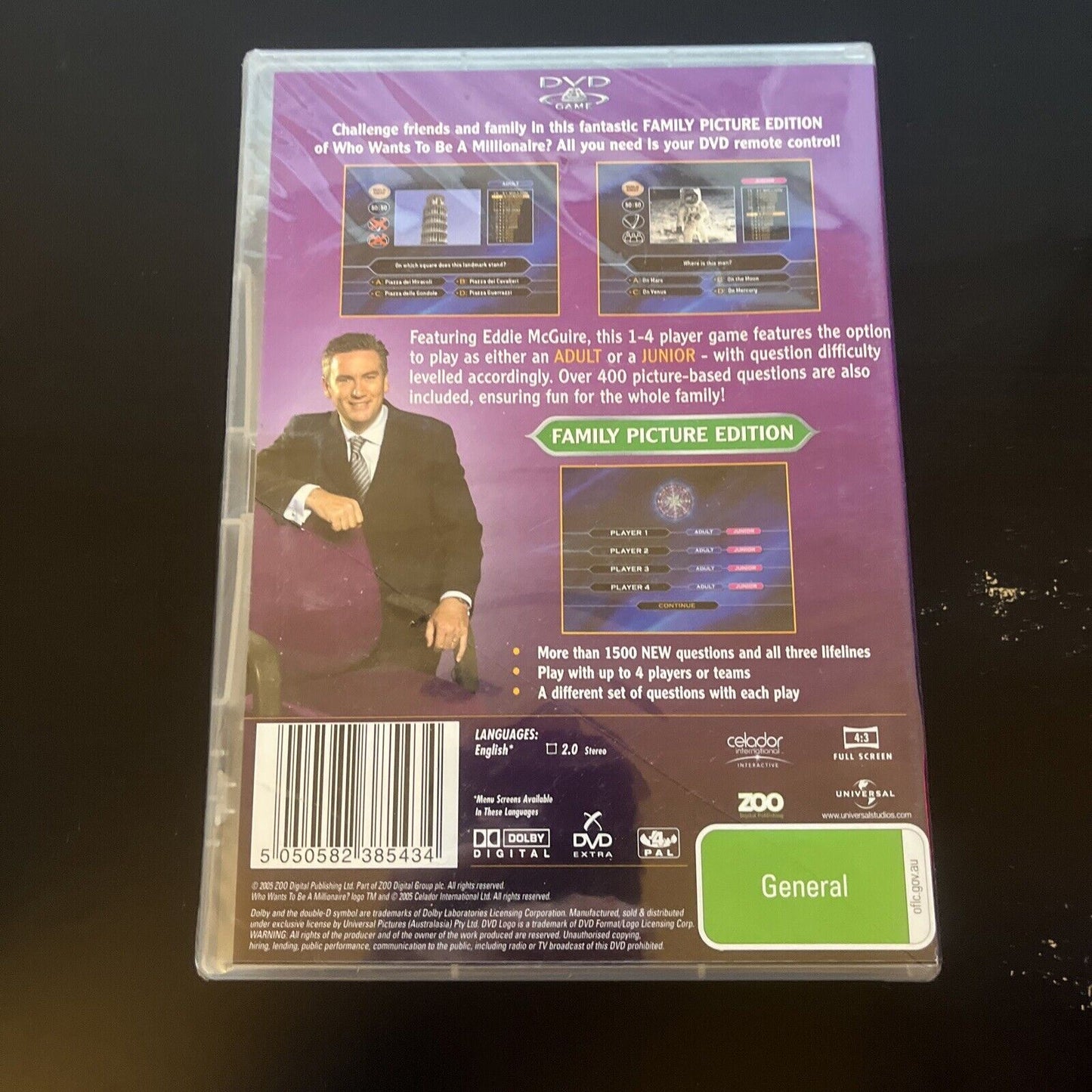 Who Wants To Be A Millionaire - Family Picture Edition (DVD, 1999) NEW Region 4