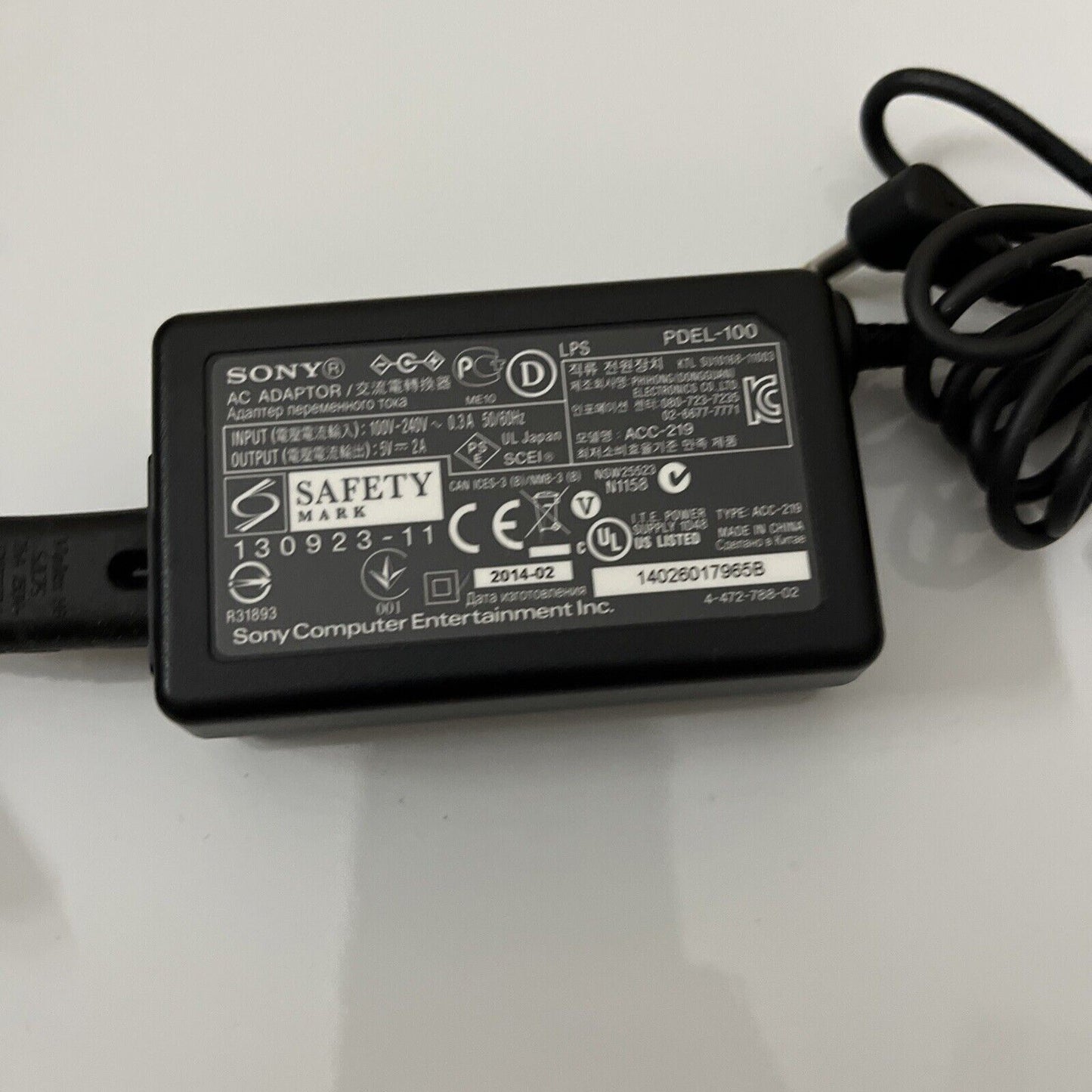 Official Sony Playstation AC Adapter PSP Charger PDEL-100