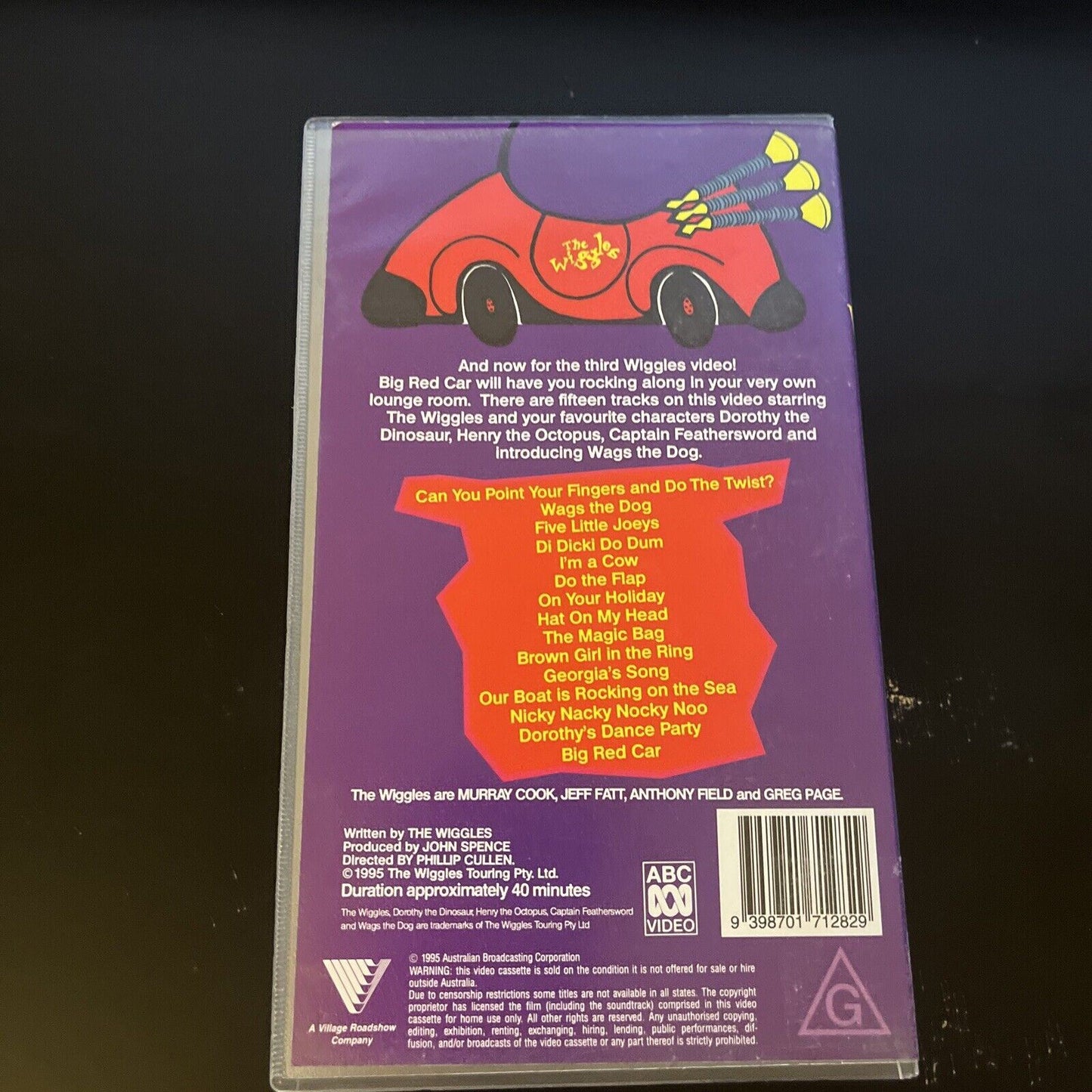 THE WIGGLES Big Red Car (VHS, 1995) PAL