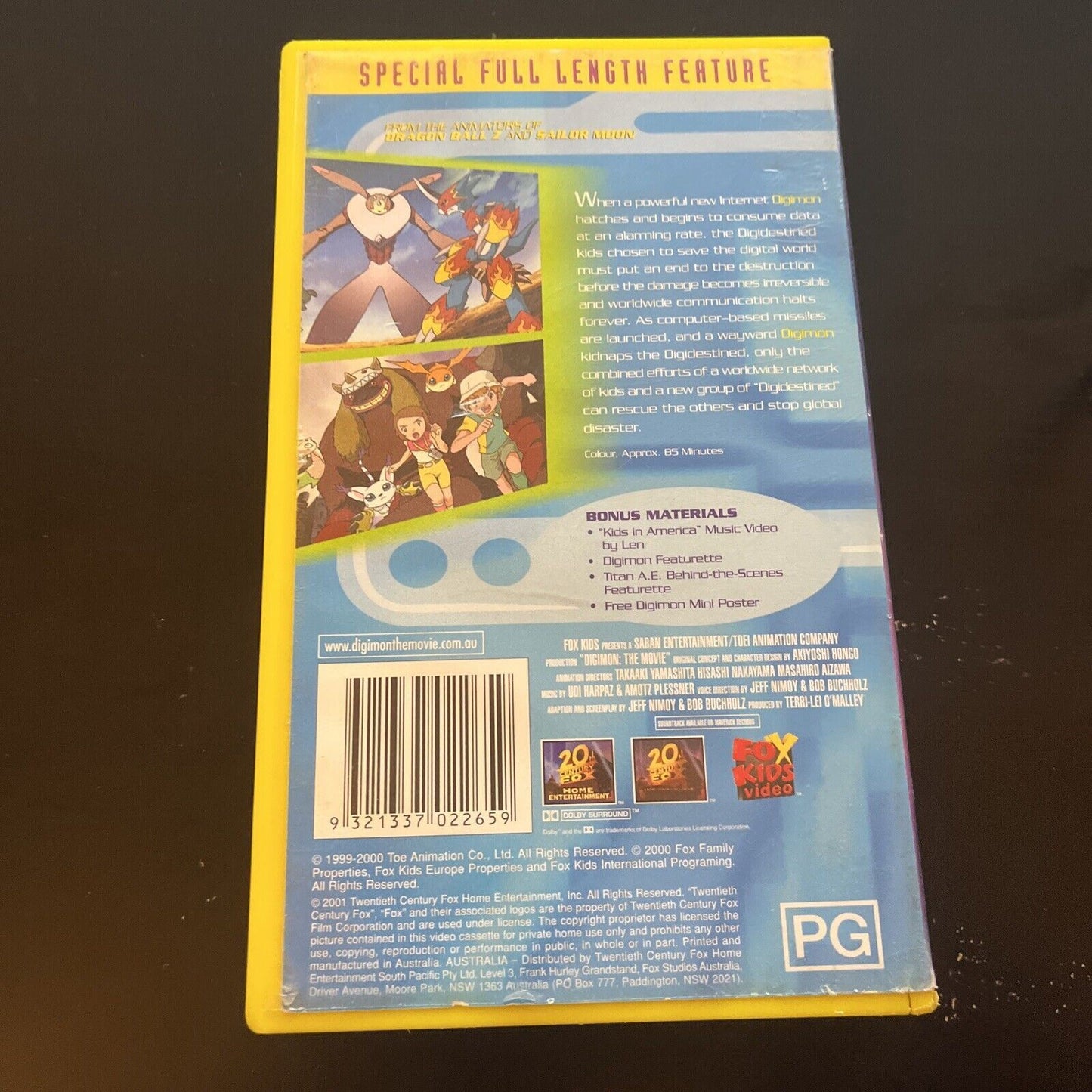 Digimon The Movie (VHS, 2000) PAL