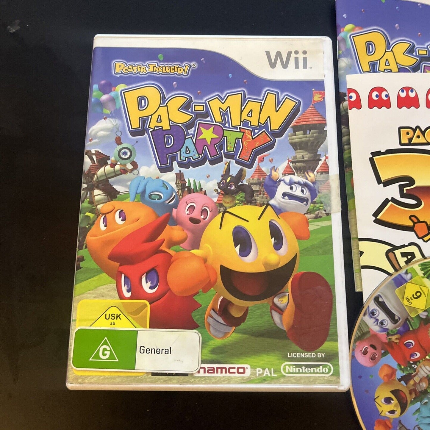 Pac-Man Party - Nintendo Wii Game PAL With Manual & Mini-Poster