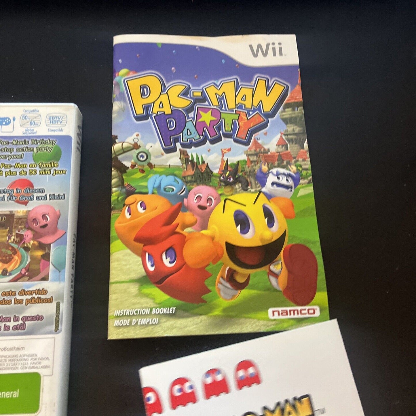 Pac-Man Party - Nintendo Wii Game PAL With Manual & Mini-Poster