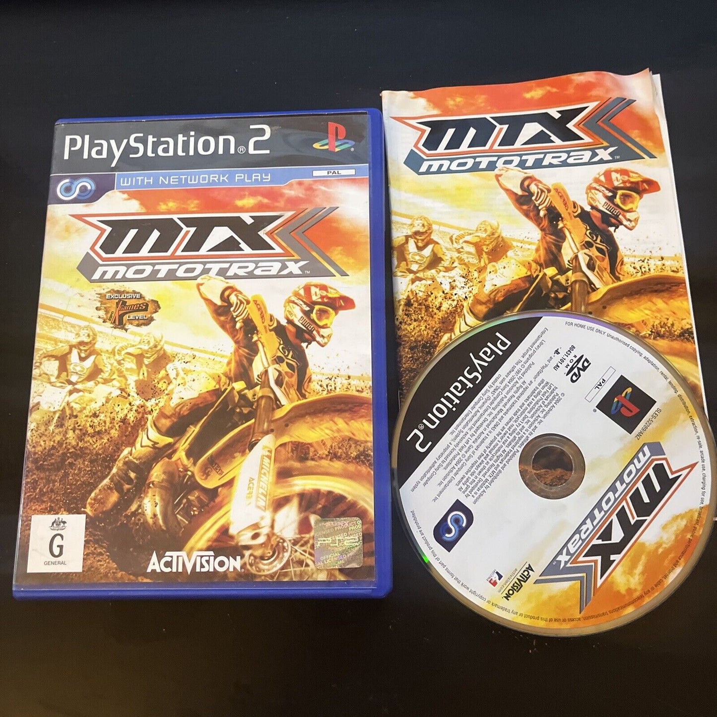 MTX Mototrax - Sony PlayStation 2 PS2 PAL Game with Manual