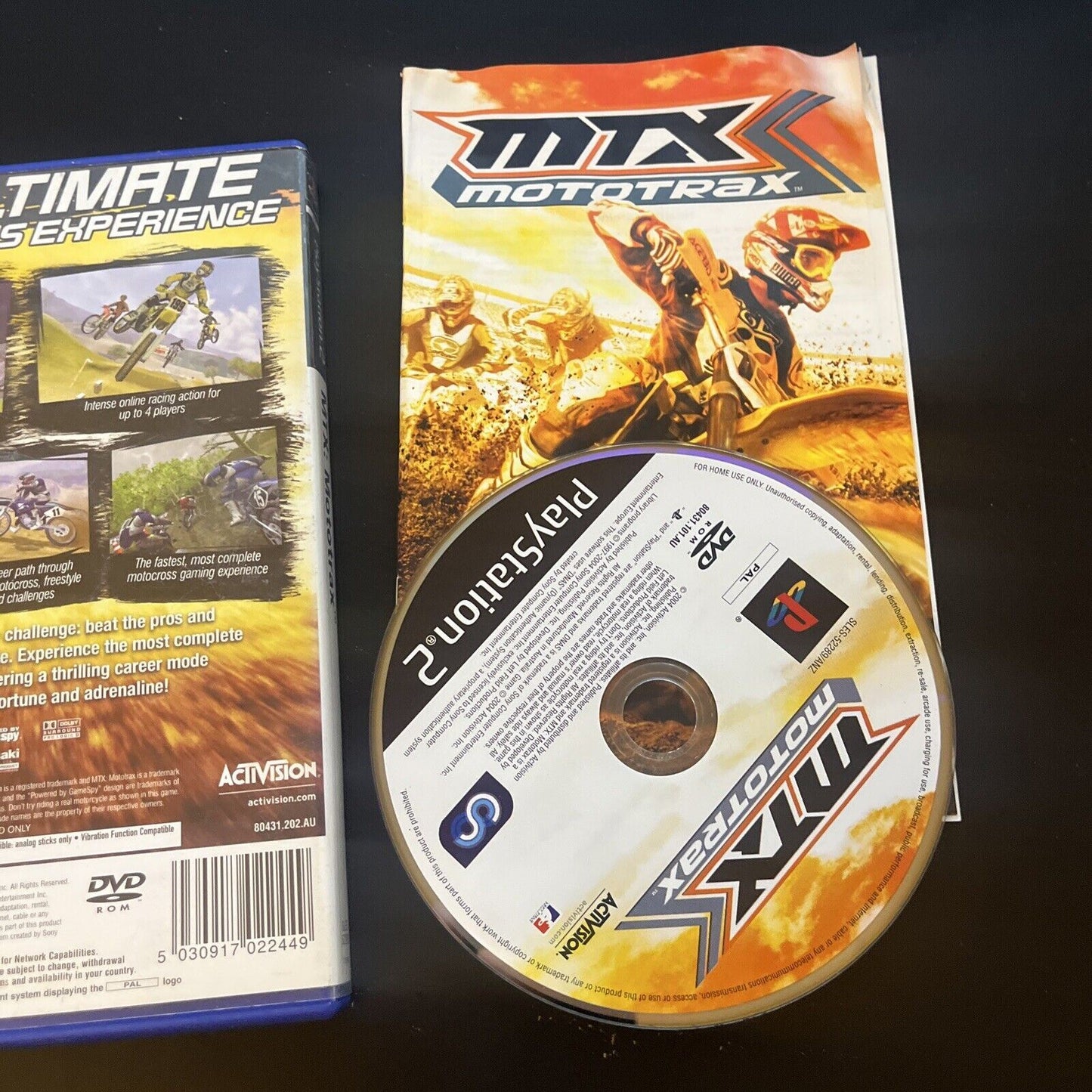 MTX Mototrax - Sony PlayStation 2 PS2 PAL Game with Manual