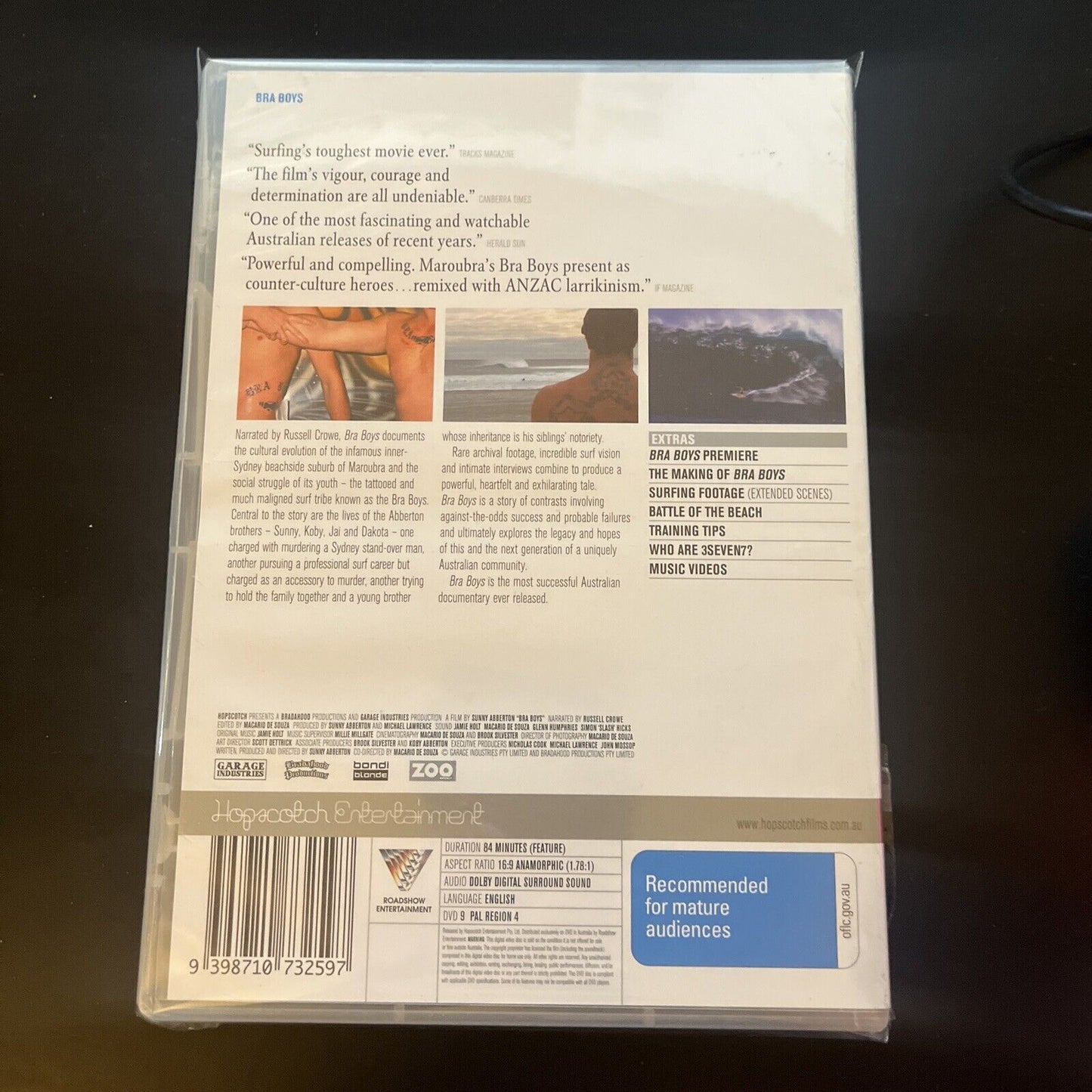 Bra Boys (DVD, 2007) Koby Abberton, Jai Abberton, Sunny Abberton, NEW Region 4