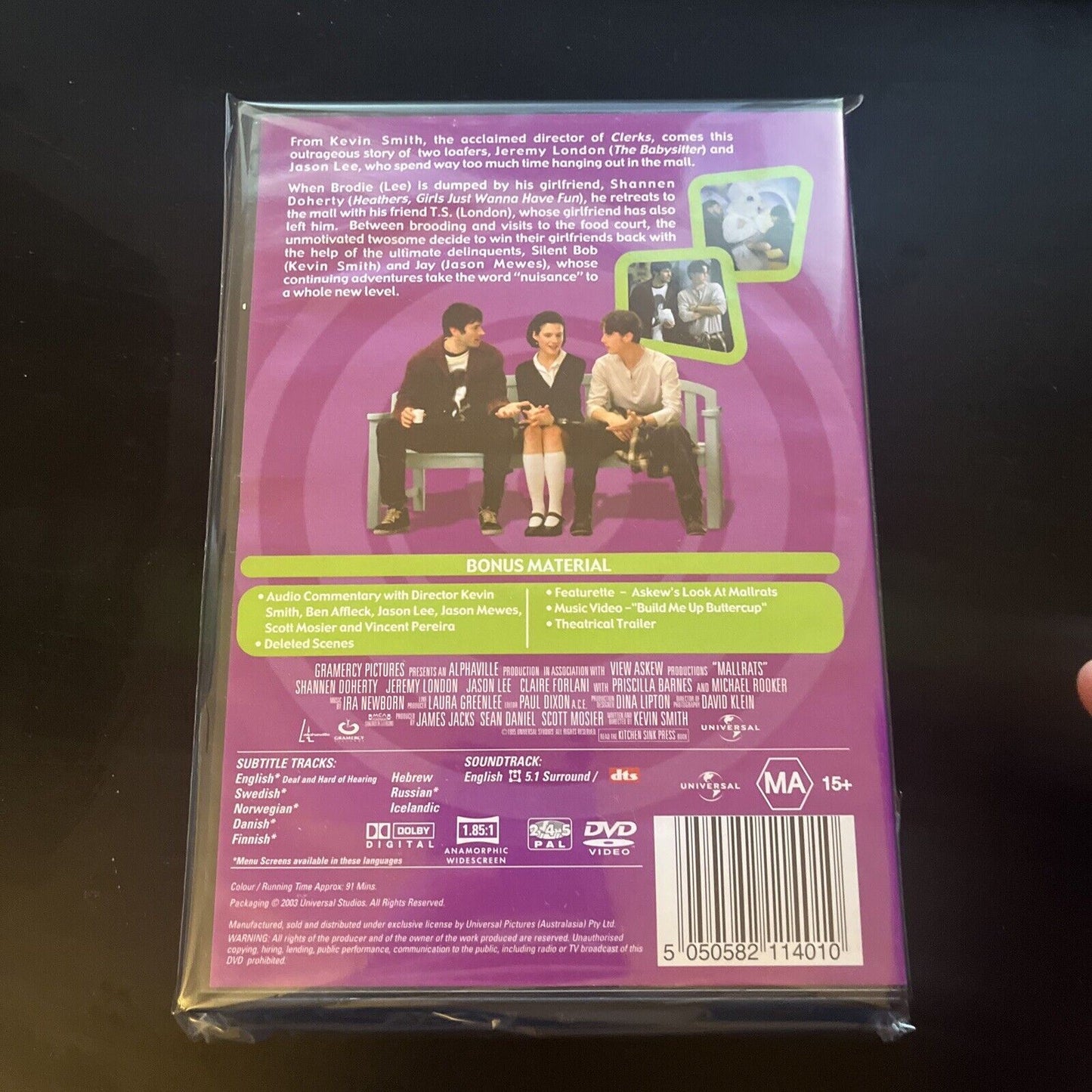 Mallrats (DVD, 1995) Claire Forlani, Jason Lee, Jeremy London, NEW Region 4 &2