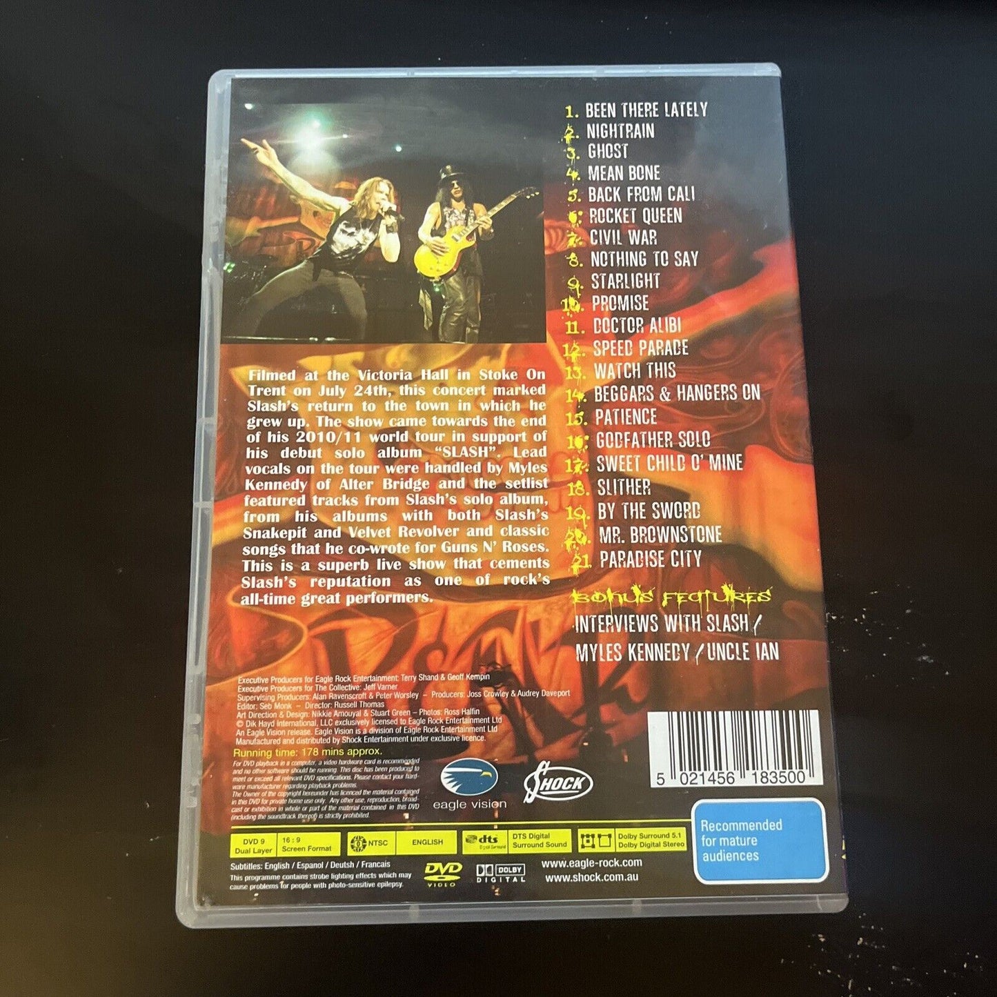 Slash - Made In Stoke 24/7/11 (DVD, 2011) All Regions