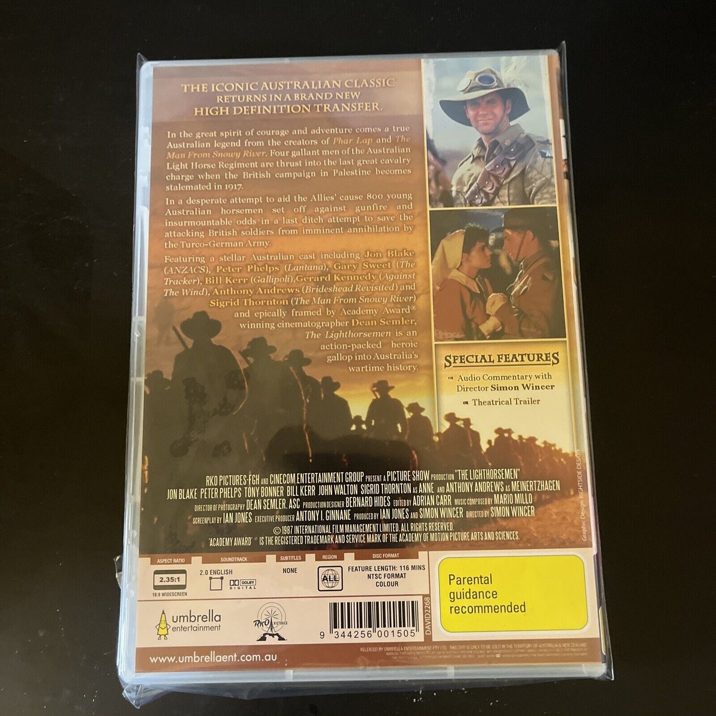 The Lighthorsemen (DVD, 1988) Jon Blake, Peter Phelps, NEW All Regions