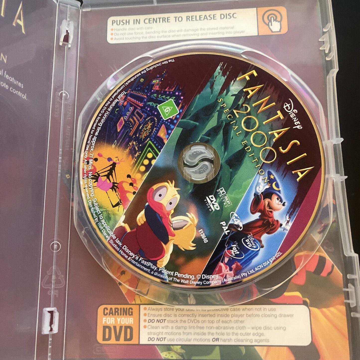 Fantasia 2000 - Special Edition (DVD, 2000) Region 4