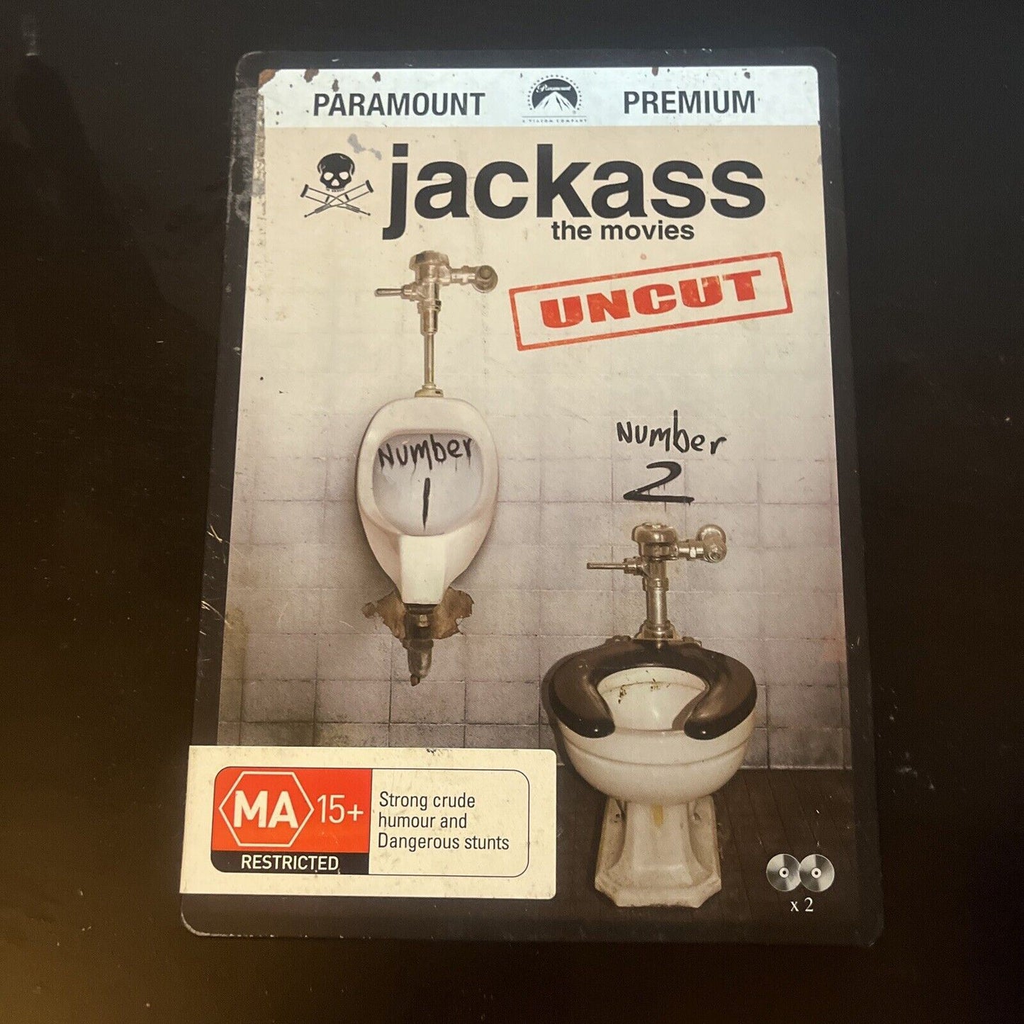 Jackass The Movies Uncut 1 & 2 (Steelbook Edition, DVD, 2002) Region 4