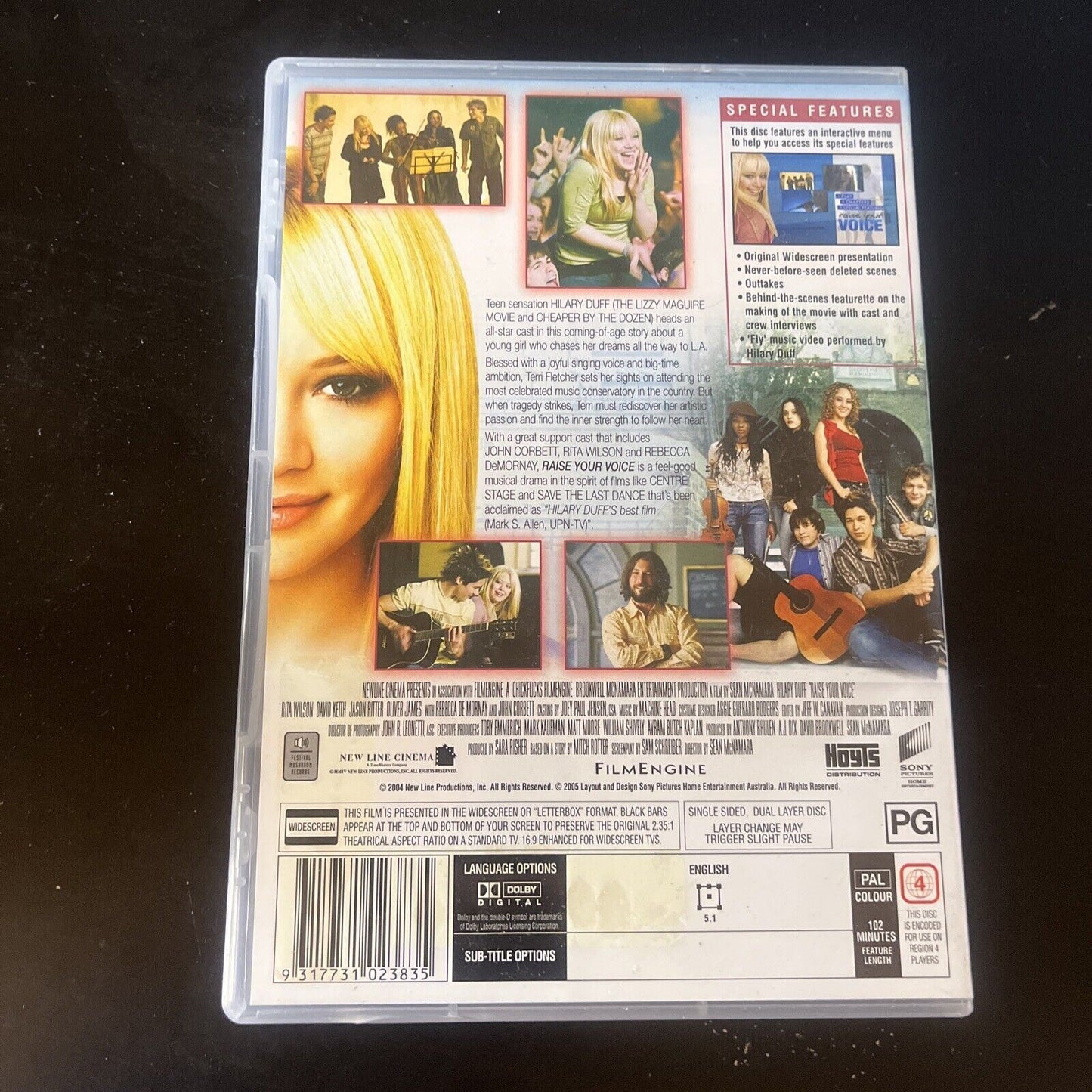 Raise Your Voice (DVD, 2004) Hilary Duff, John Corbett Region 4