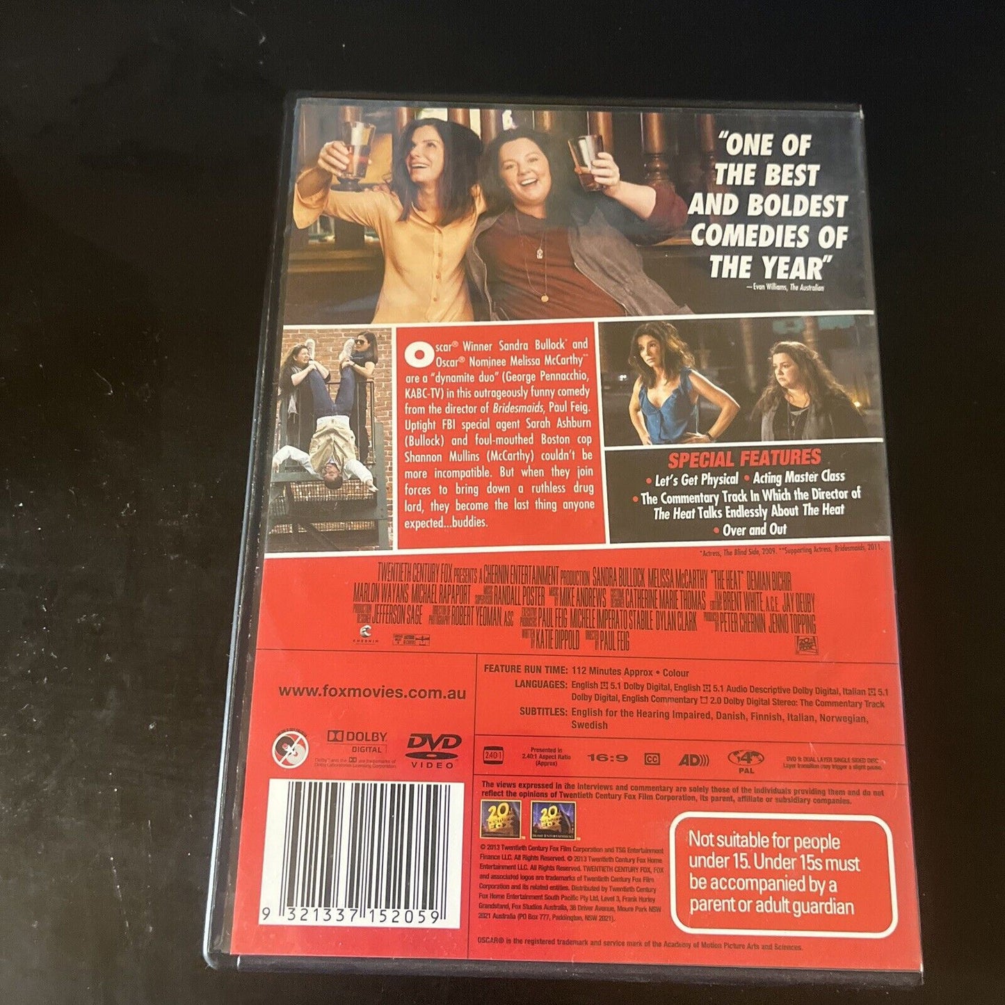 The Heat (DVD, 2013) Sandra Bullock, Melissa McCarthy Region 4