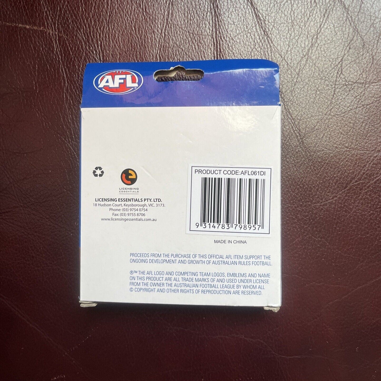 *New* Melbourne Football Club Team AFL Footy Set of 4 Player Cork Coaster