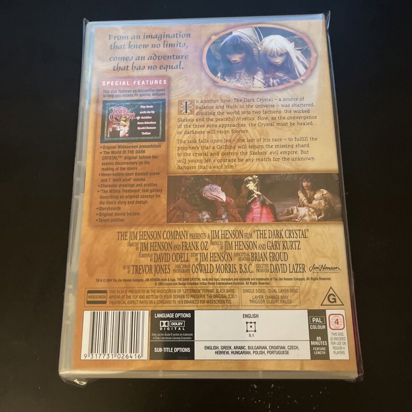 The Dark Crystal (DVD, 1982) Lisa Maxwell, Stephen Garlick NEW Region ...