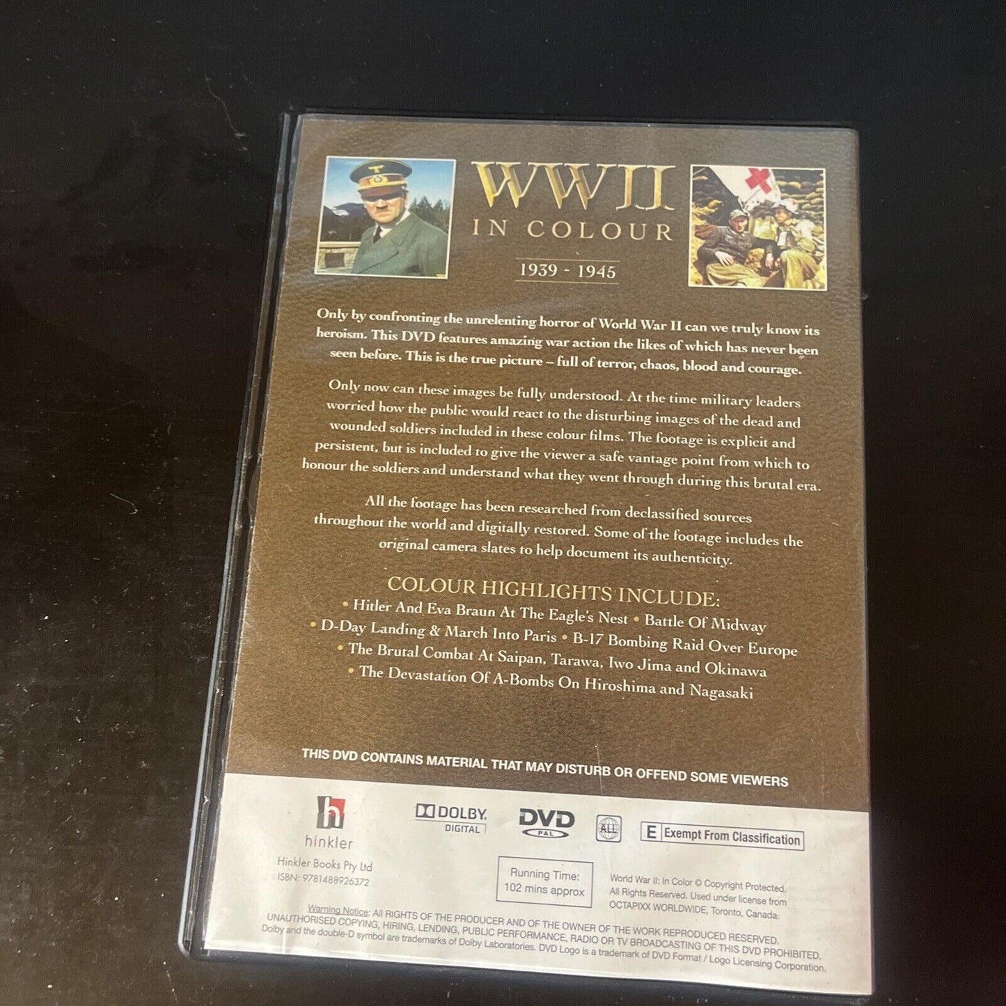 WWII In Colour: 1939-1945 (DVD, 2012) All Regions